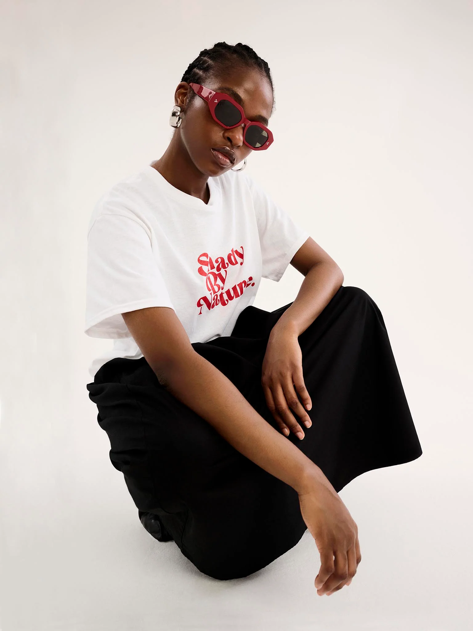 Shady By Nature' Limited Edition Boyfriend T-Shirt - Image 6