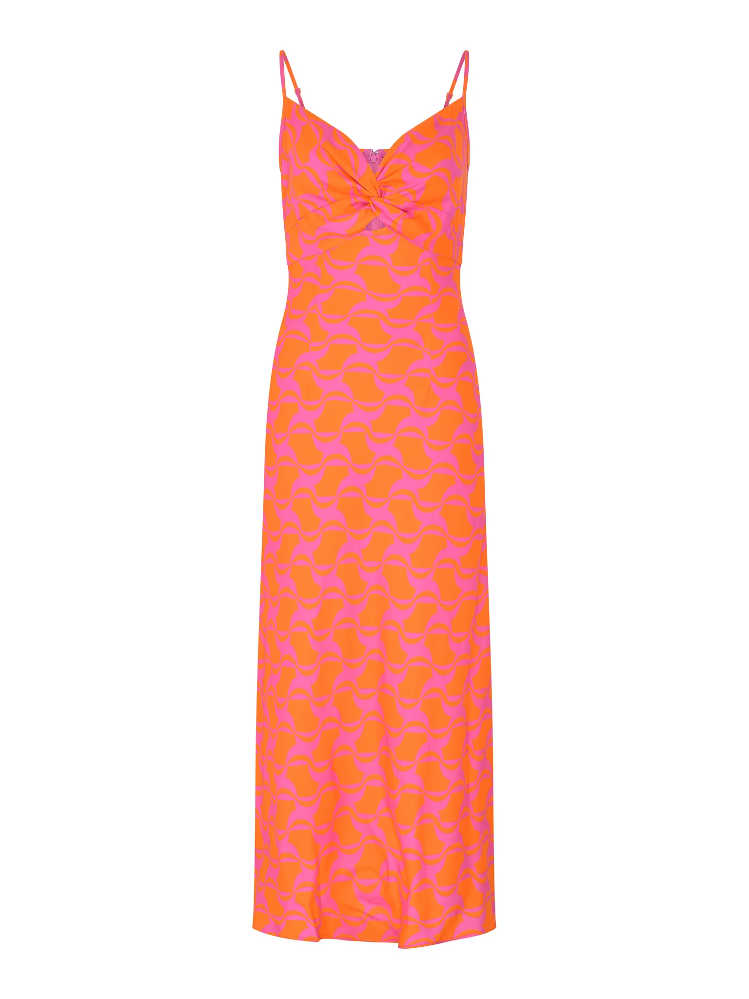 Blossom Geo Print Strappy Dress - Image 5
