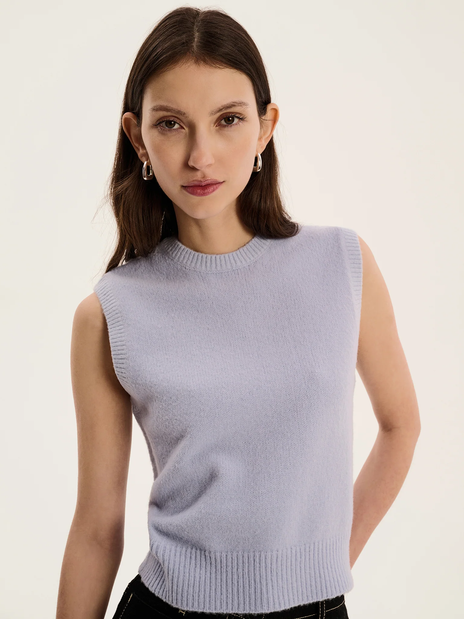 Bob Sweater Vest in Light Blue - Image 4