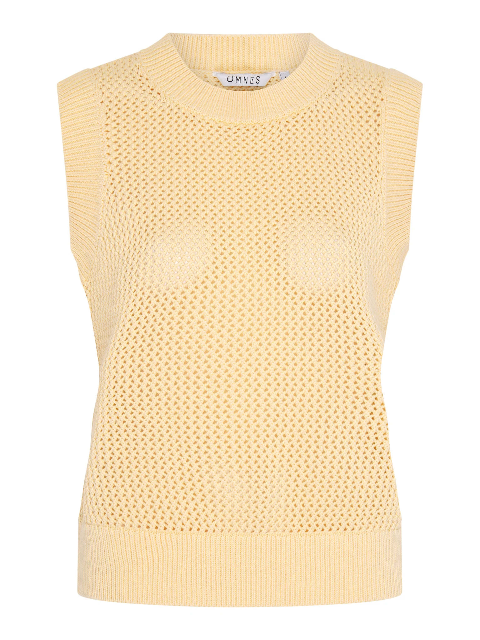 Bobbi Cotton Vest in Lemon - Image 6