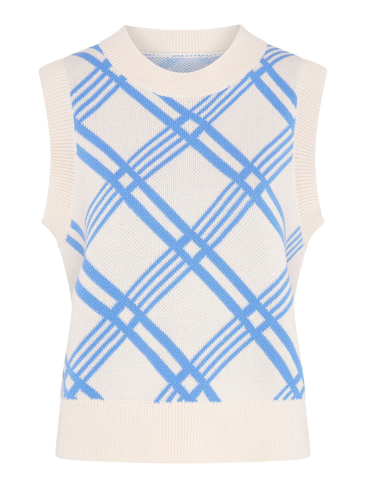 Bobbi Large Check Vest - Image 5