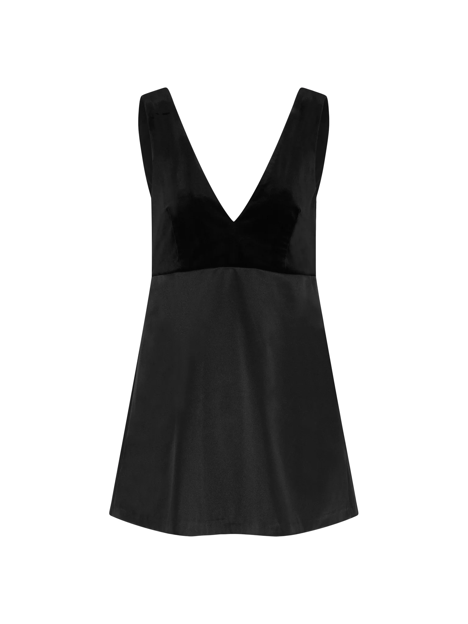 Bowlyn Velvet Bow Dress in Black - Image 6