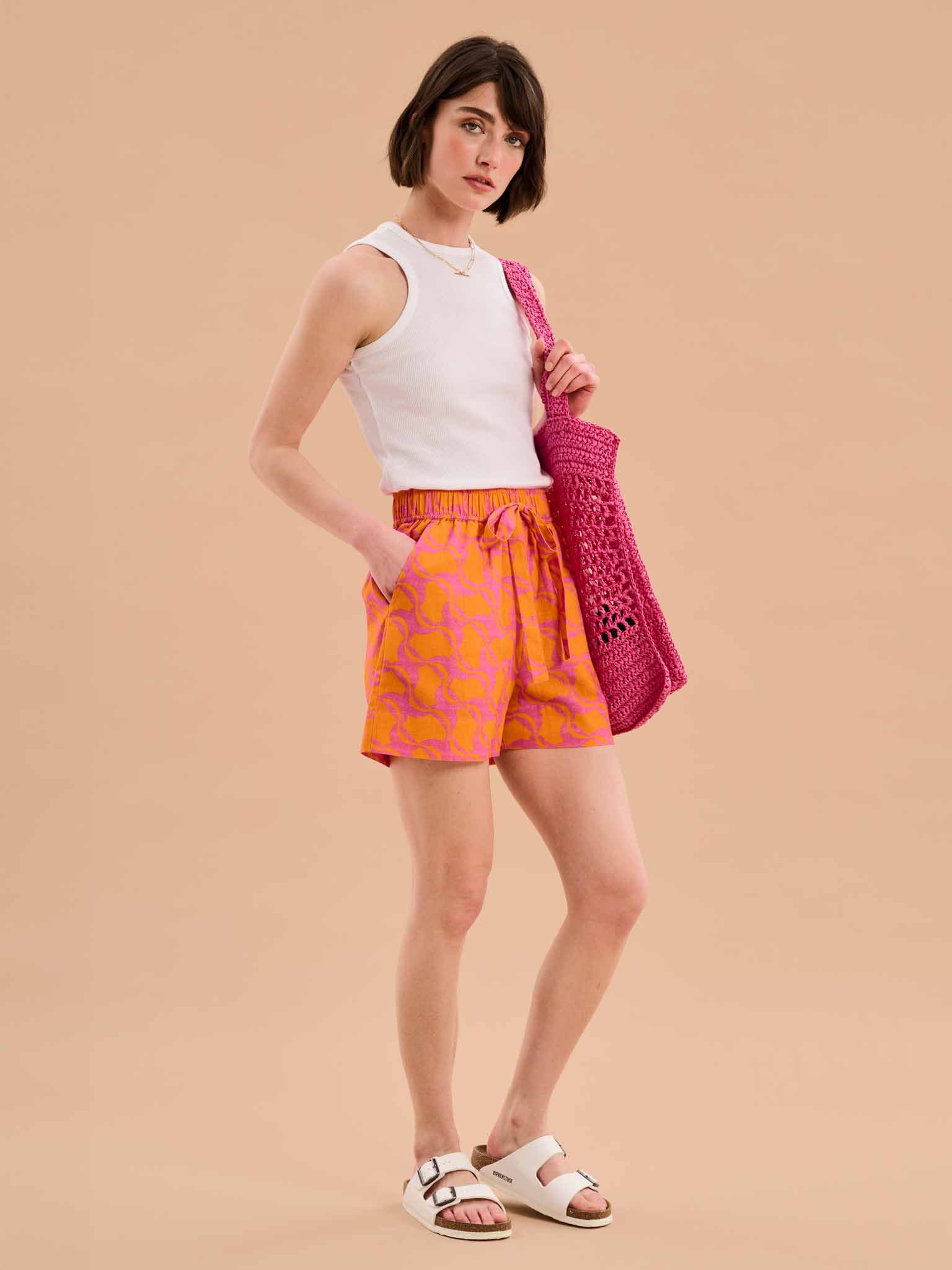 Canaria Elasticated Geo Print Shorts - Image 2