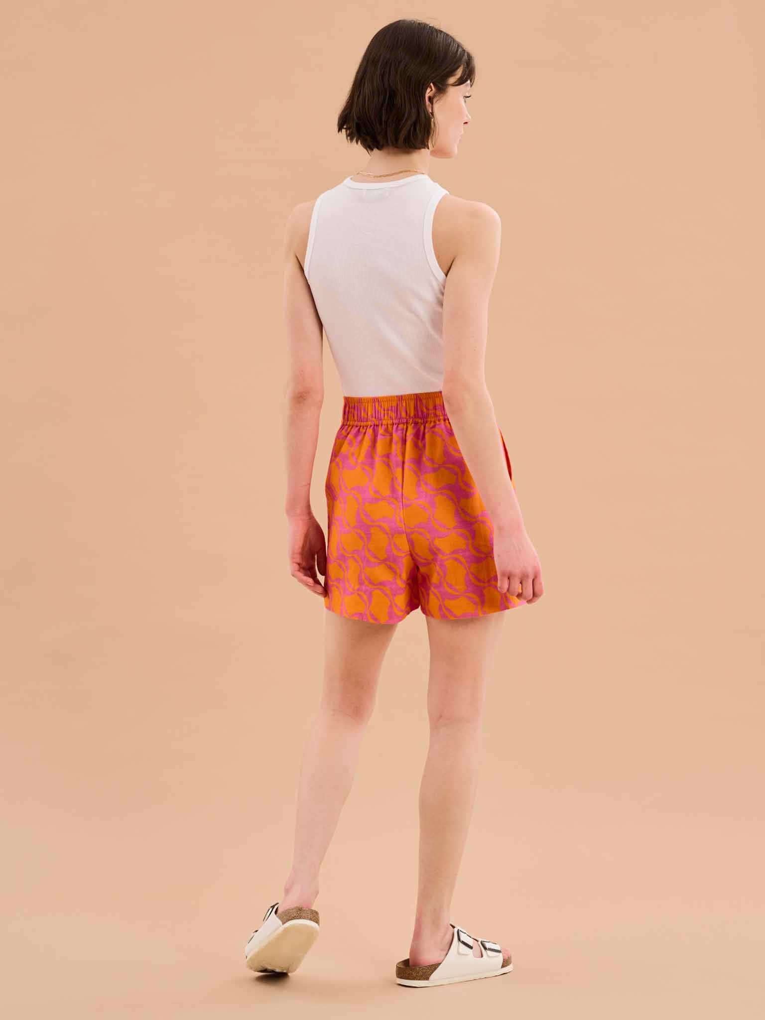 Canaria Elasticated Geo Print Shorts - Image 4