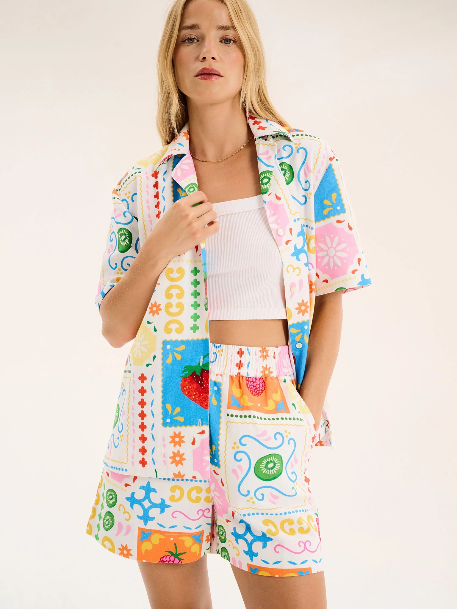 Canaria Short in Fruit Print - Image 4