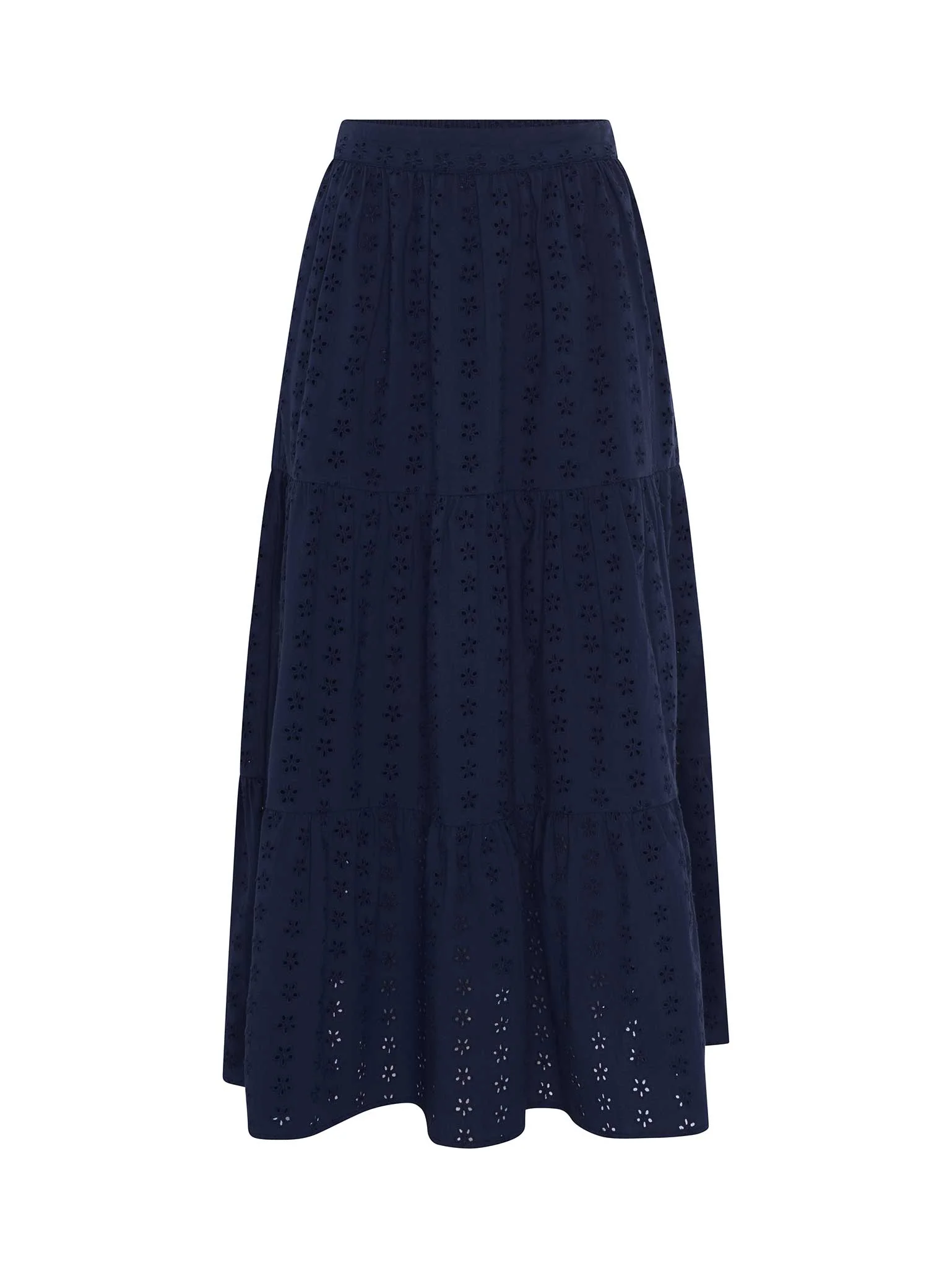 Carmellite Tiered Skirt in Navy - Image 6