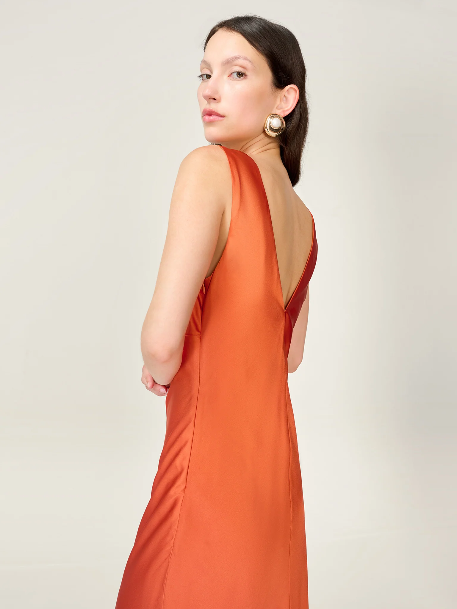 Casey Dress in Tangerine - Image 5