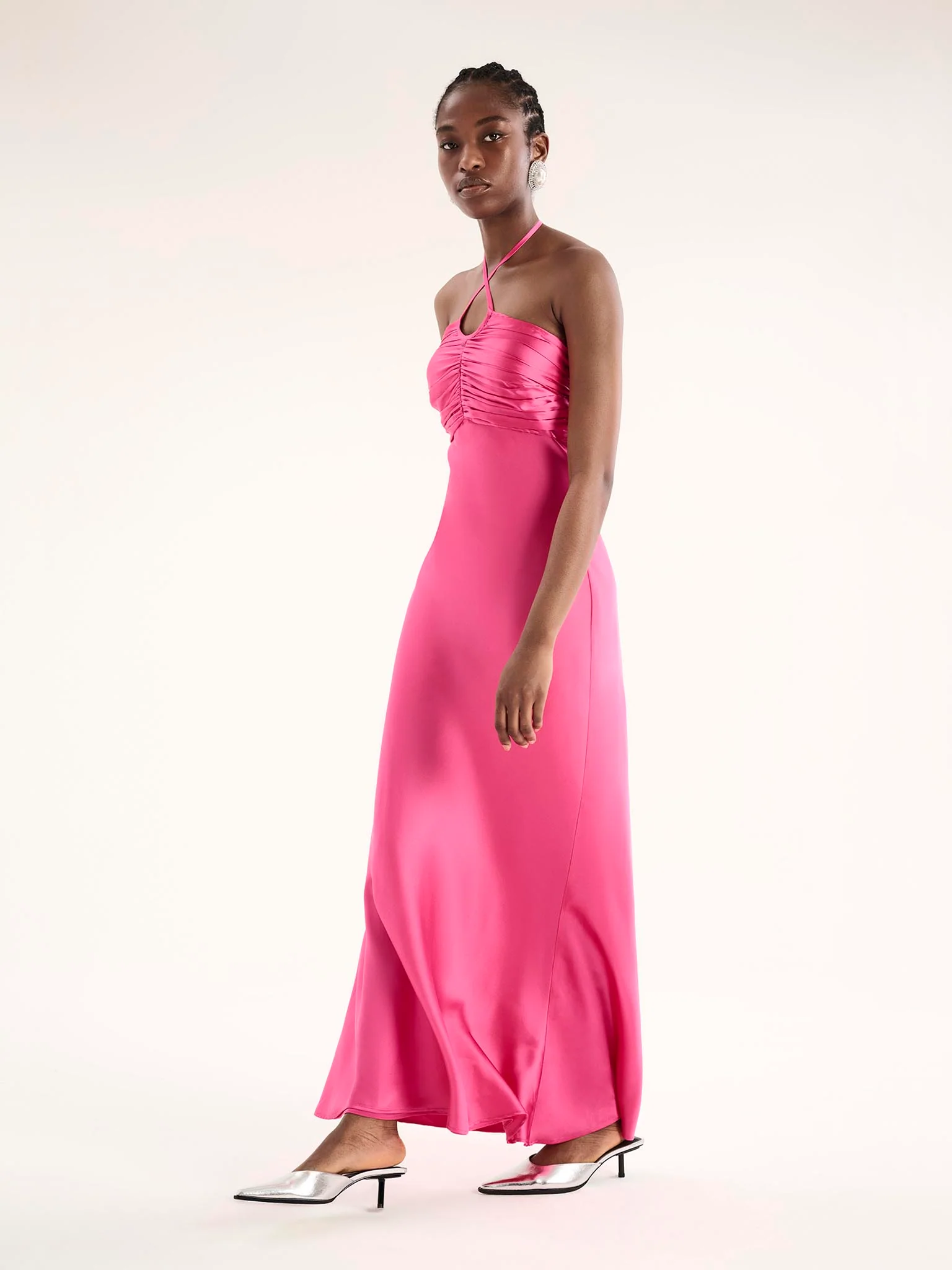Cecilia Dress in Cerise - Image 3