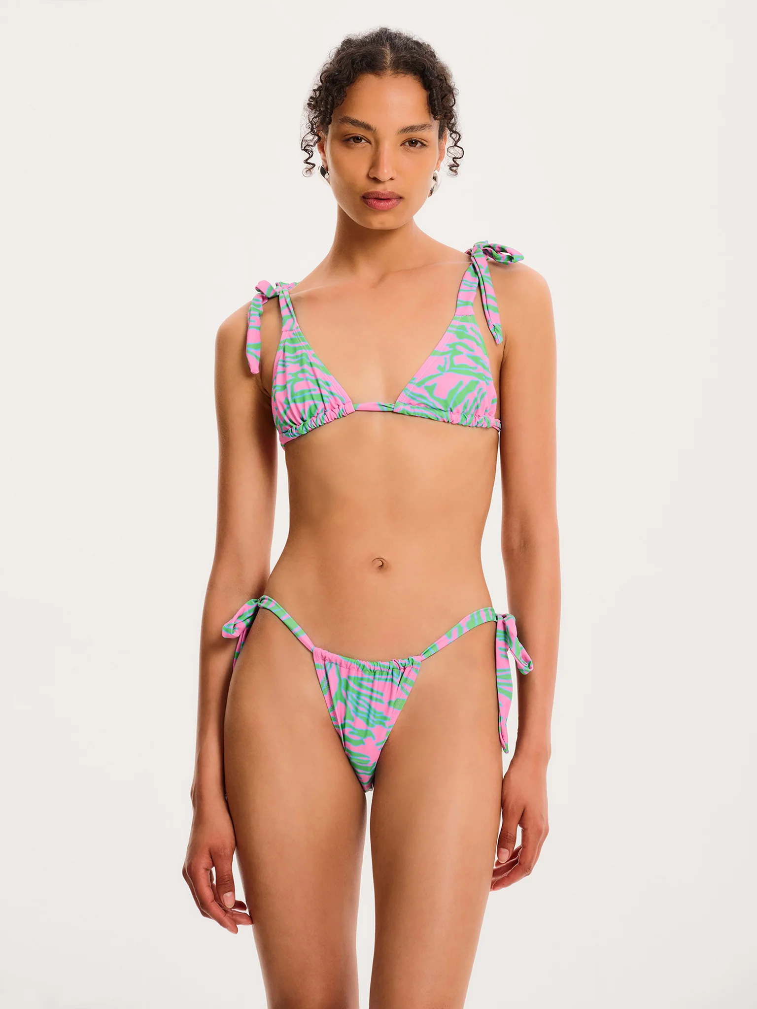Christina Tiger Print Bikini Top - Image 2