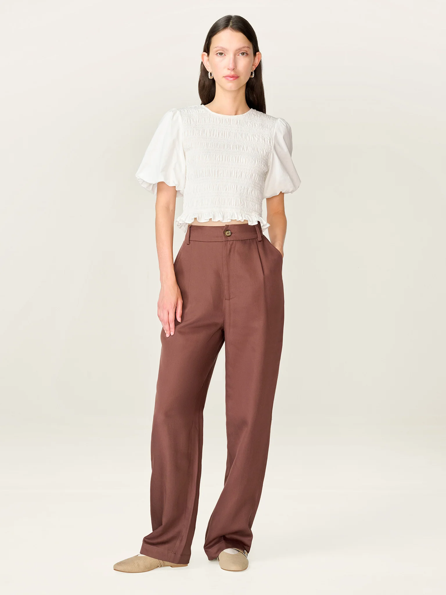 Cinnamon Trouser in Chocolate - Image 3