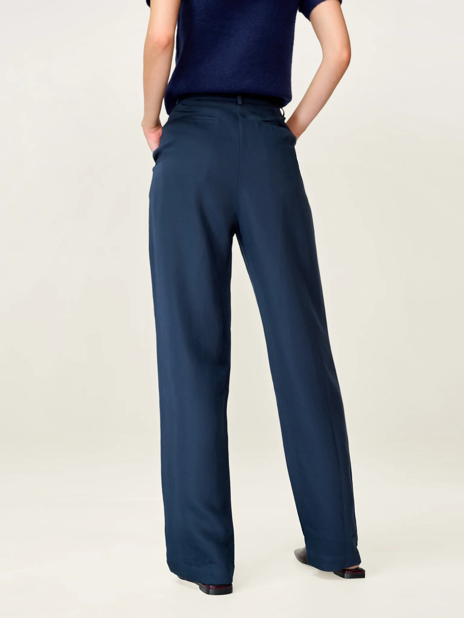 Cinnamon Trouser in Navy - Image 2