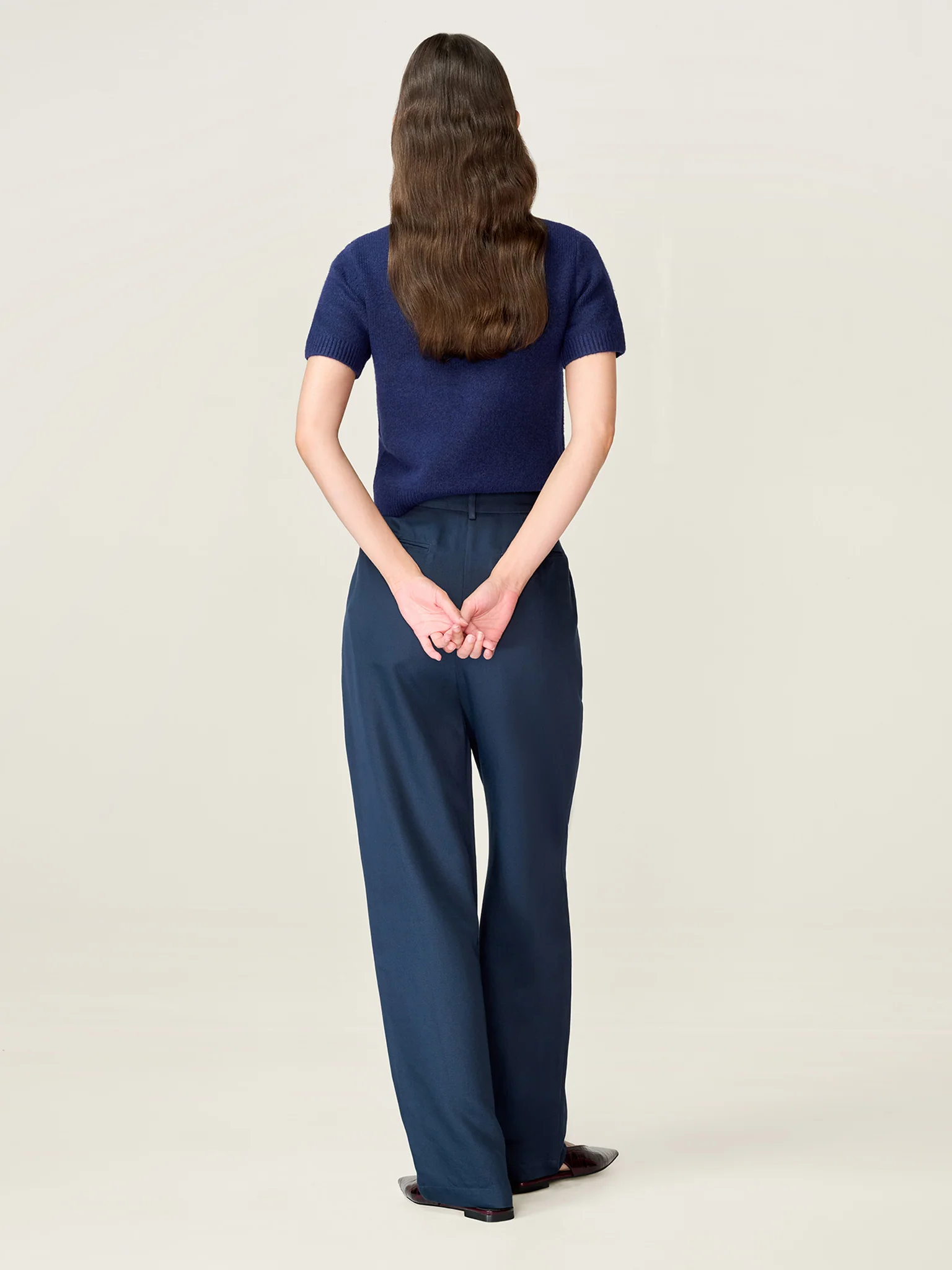 Cinnamon Trouser in Navy - Image 5