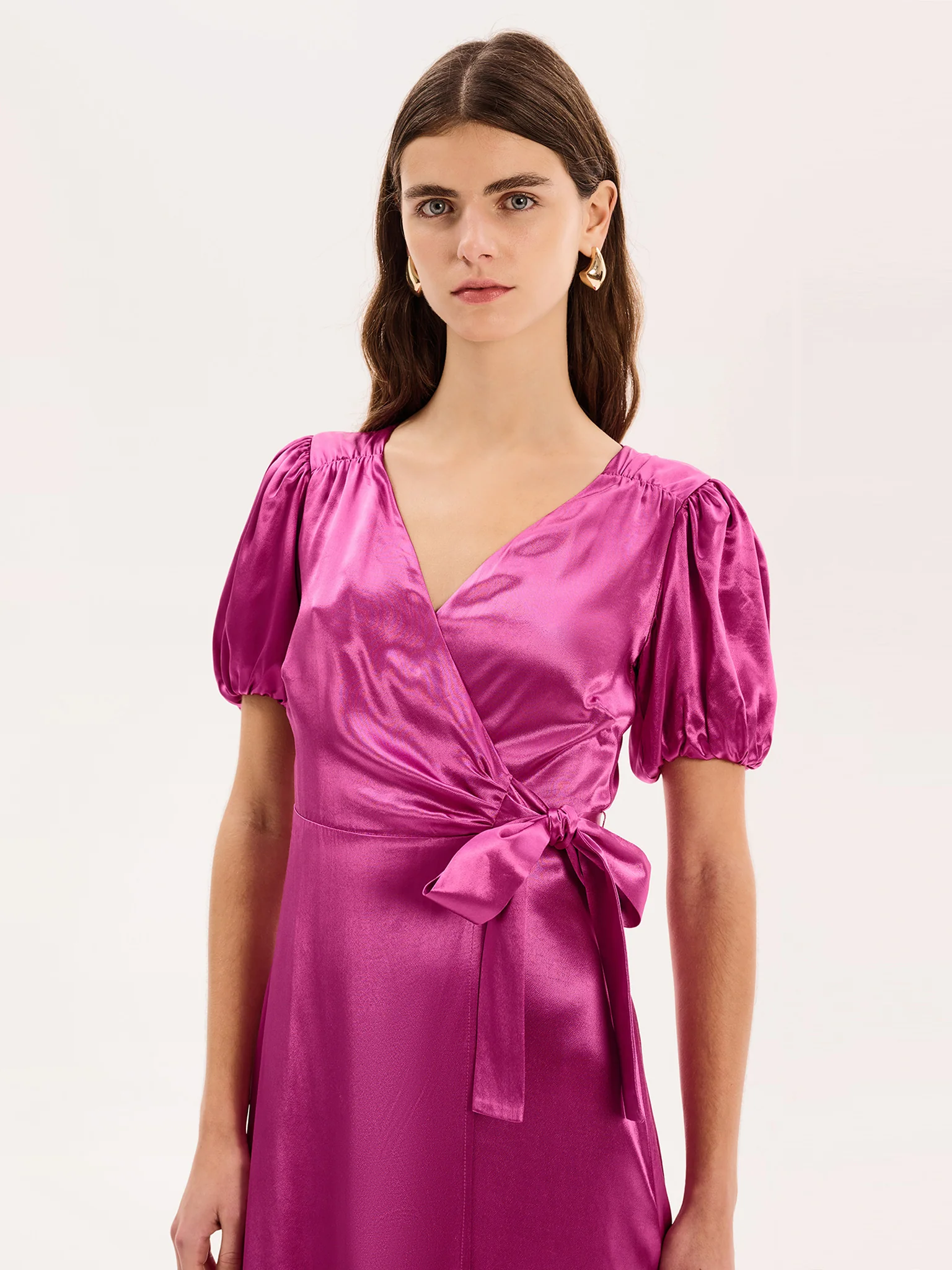 Citrine Dress in Magenta - Image 4