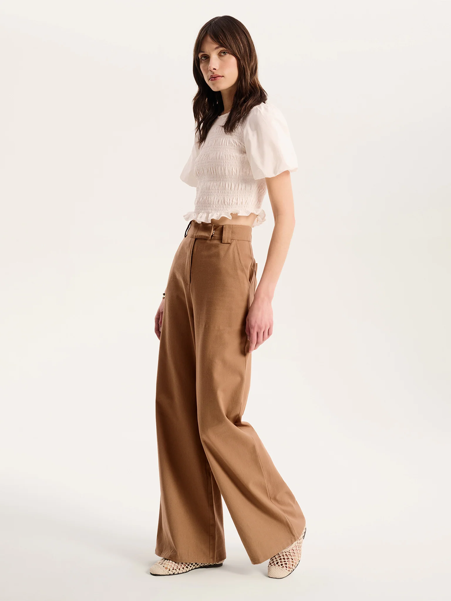 Clarice Trouser in Tan - Image 2