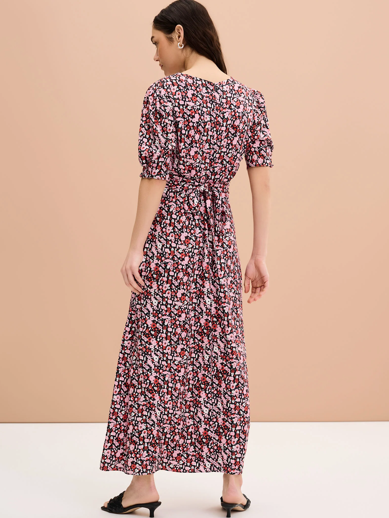 Claudette Dress in Ditsy Floral Print - Image 3
