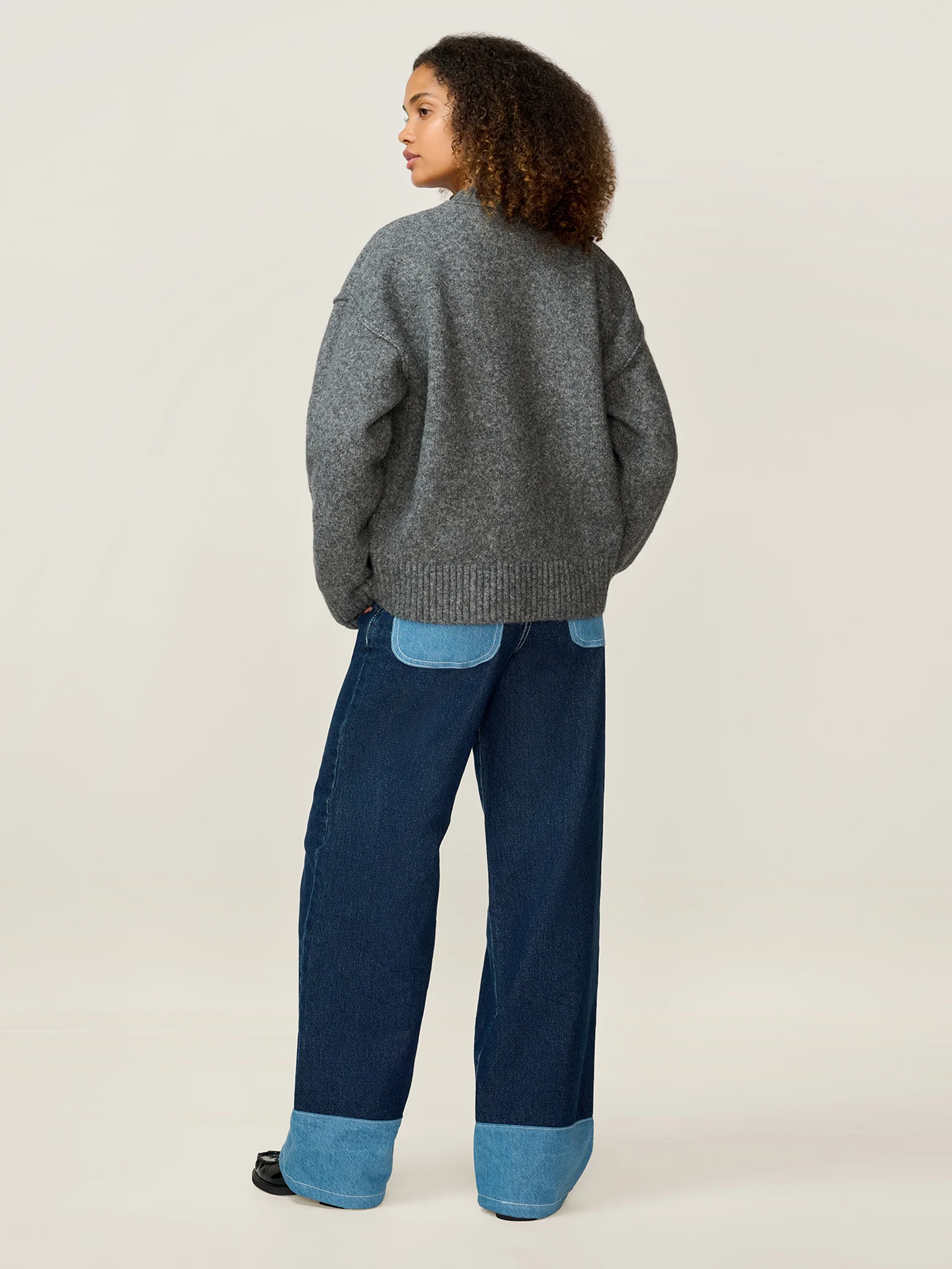 Clementine Jumper in Grey Marl - Image 3