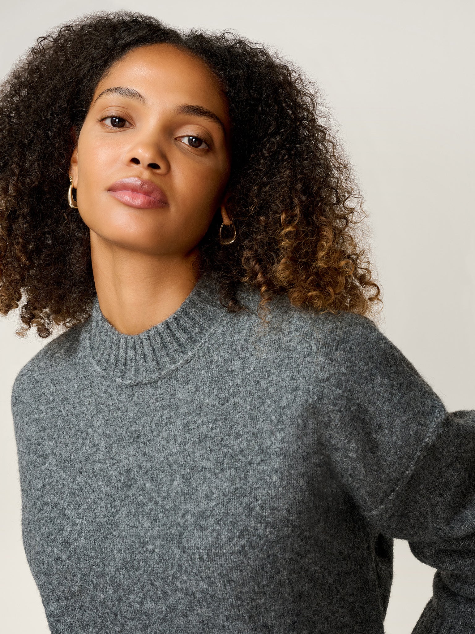 Clementine Jumper in Grey Marl - Image 4