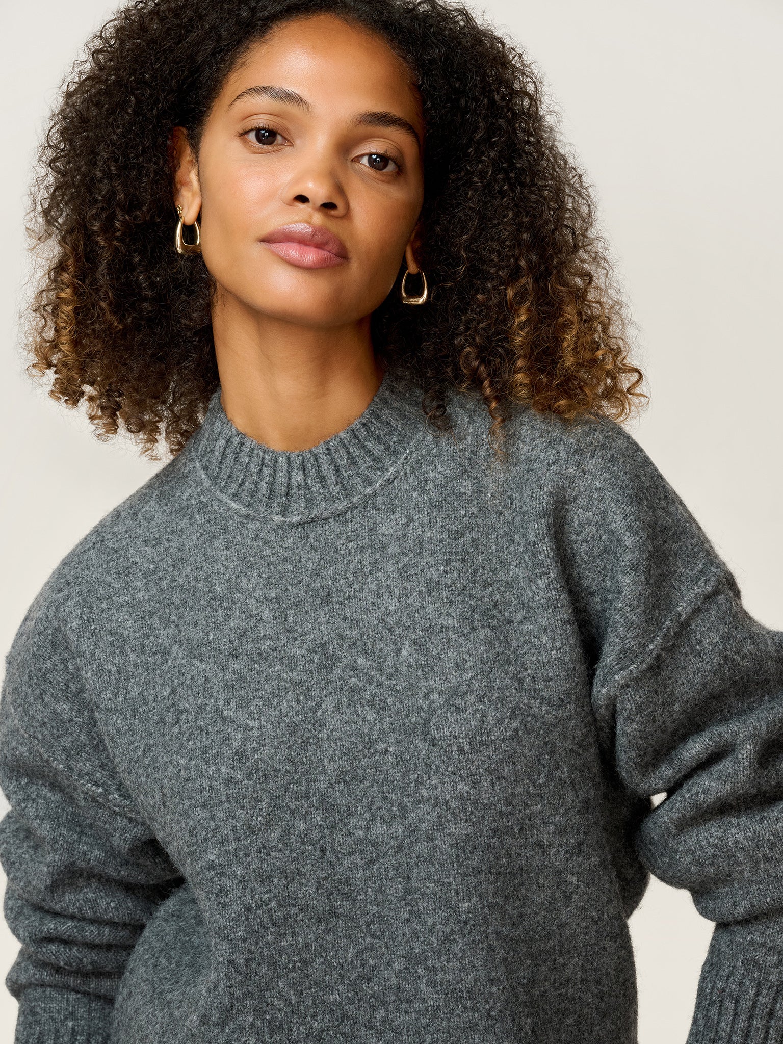 Clementine Jumper in Grey Marl - Image 5
