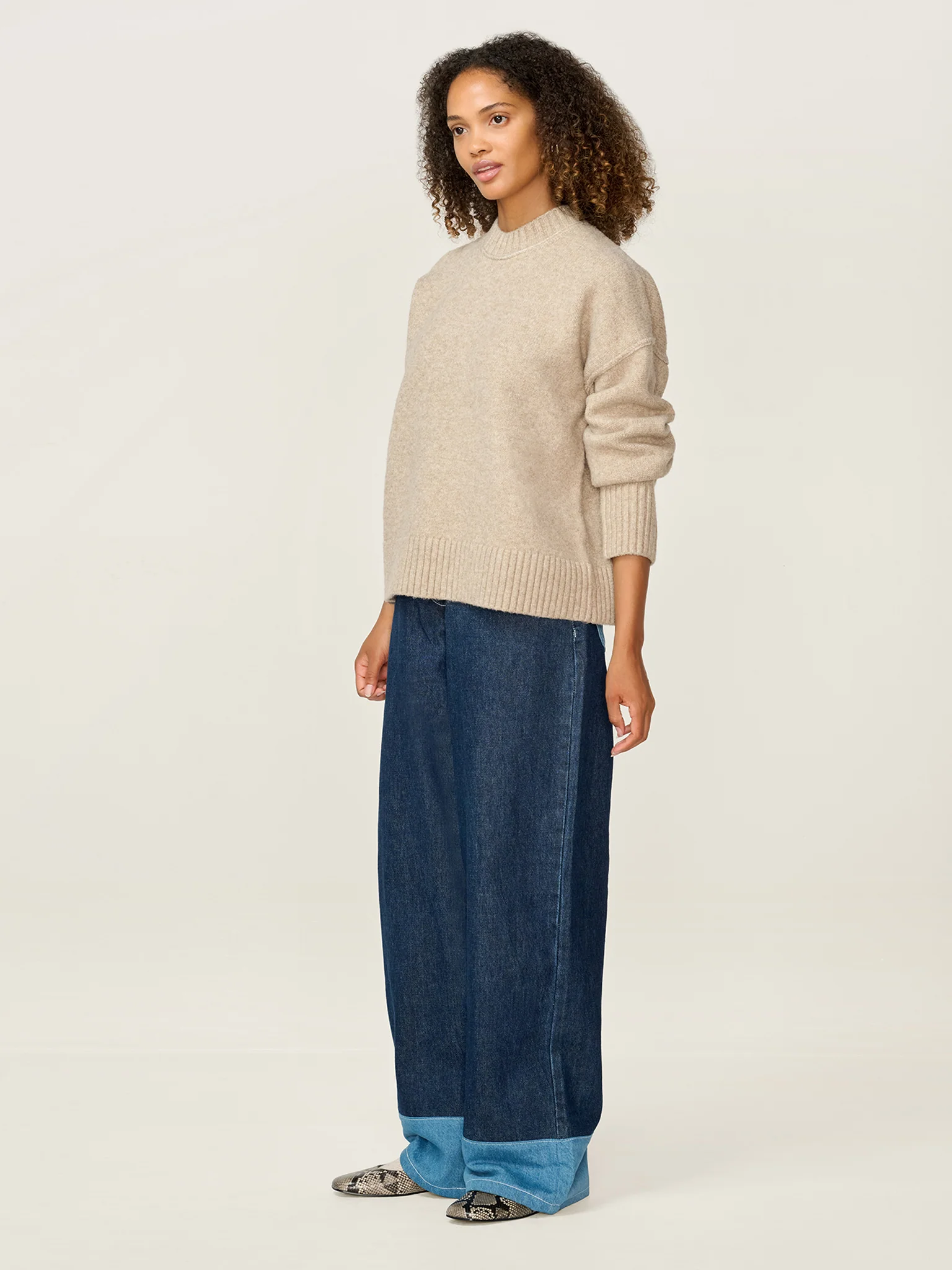 Clementine Jumper in Oatmeal - Image 2