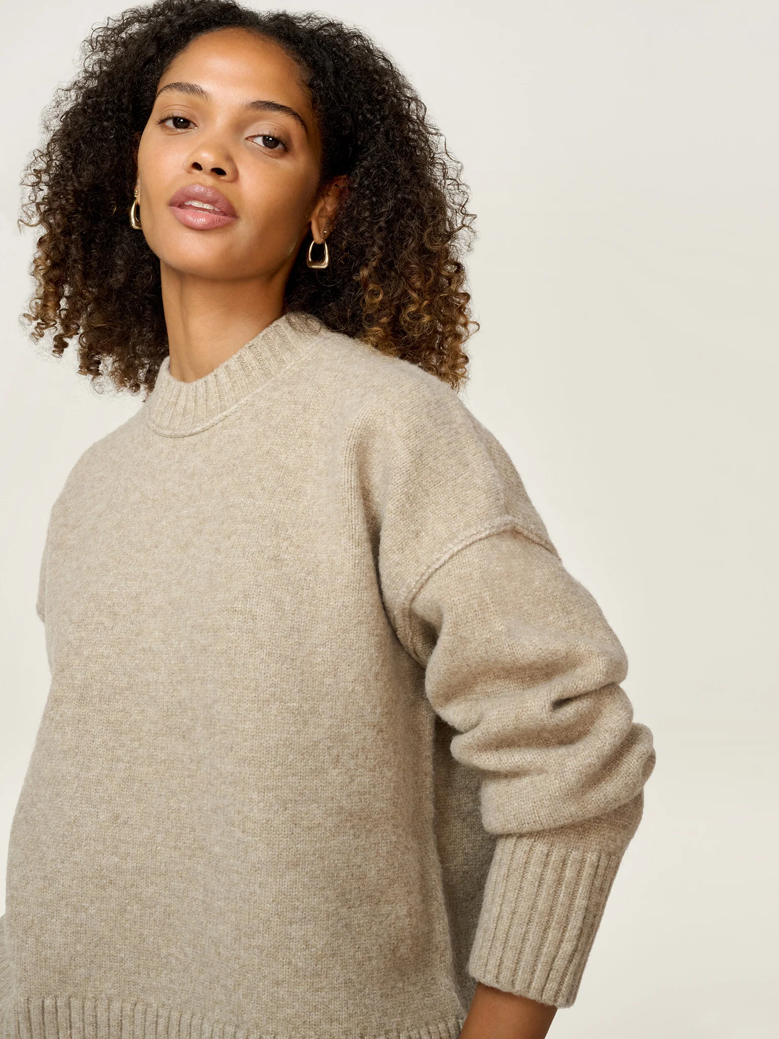 Clementine Jumper in Oatmeal - Image 4