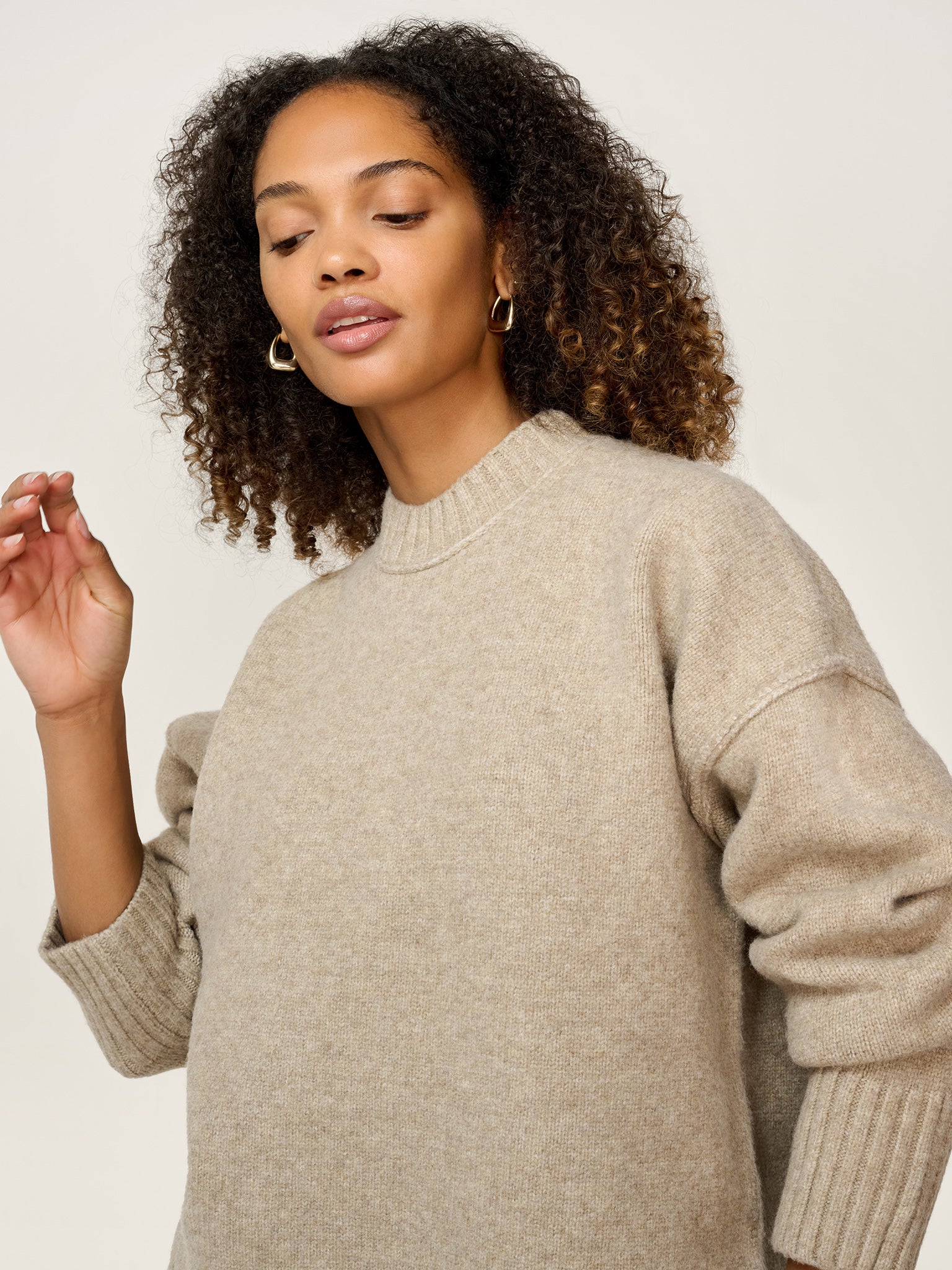 Clementine Jumper in Oatmeal - Image 5