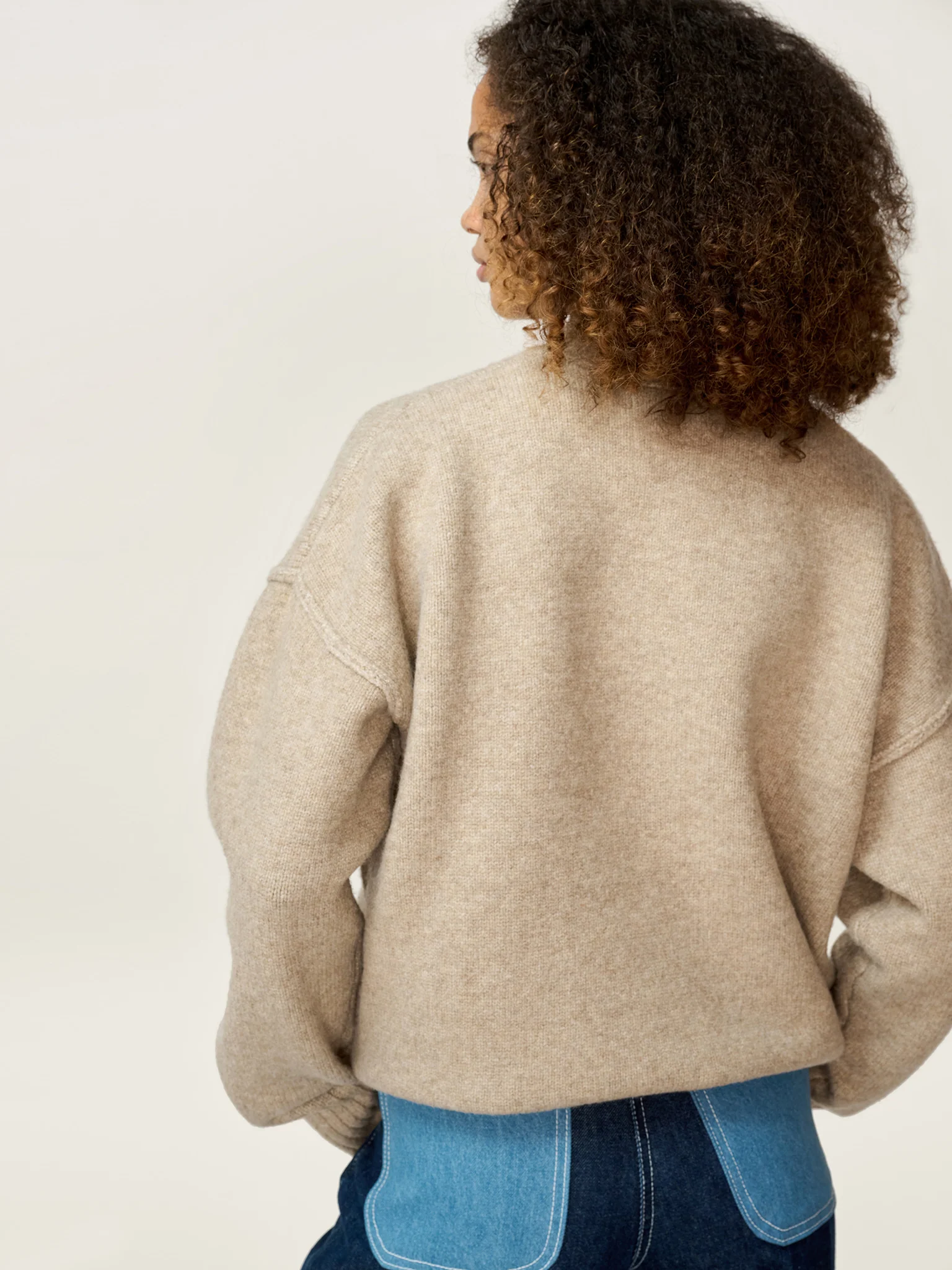 Clementine Jumper in Oatmeal - Image 6