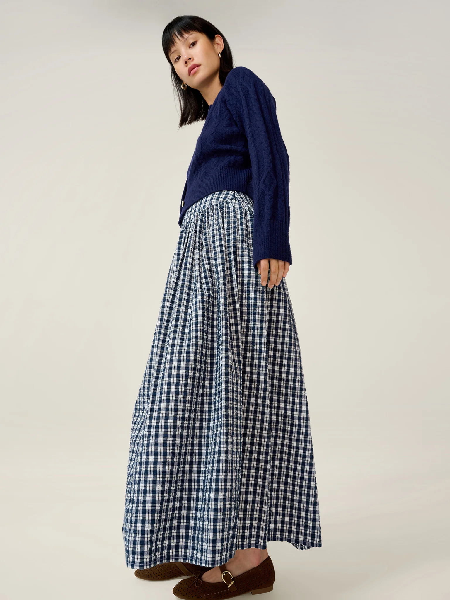 Darcie Check Skirt - Image 7