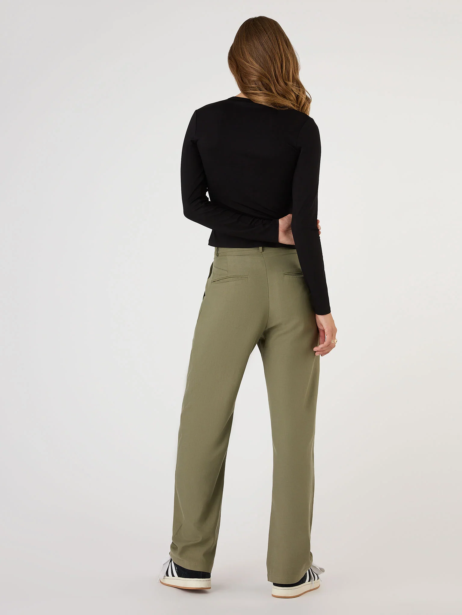Deryn Cut Out Jersey Top in Black - Image 3