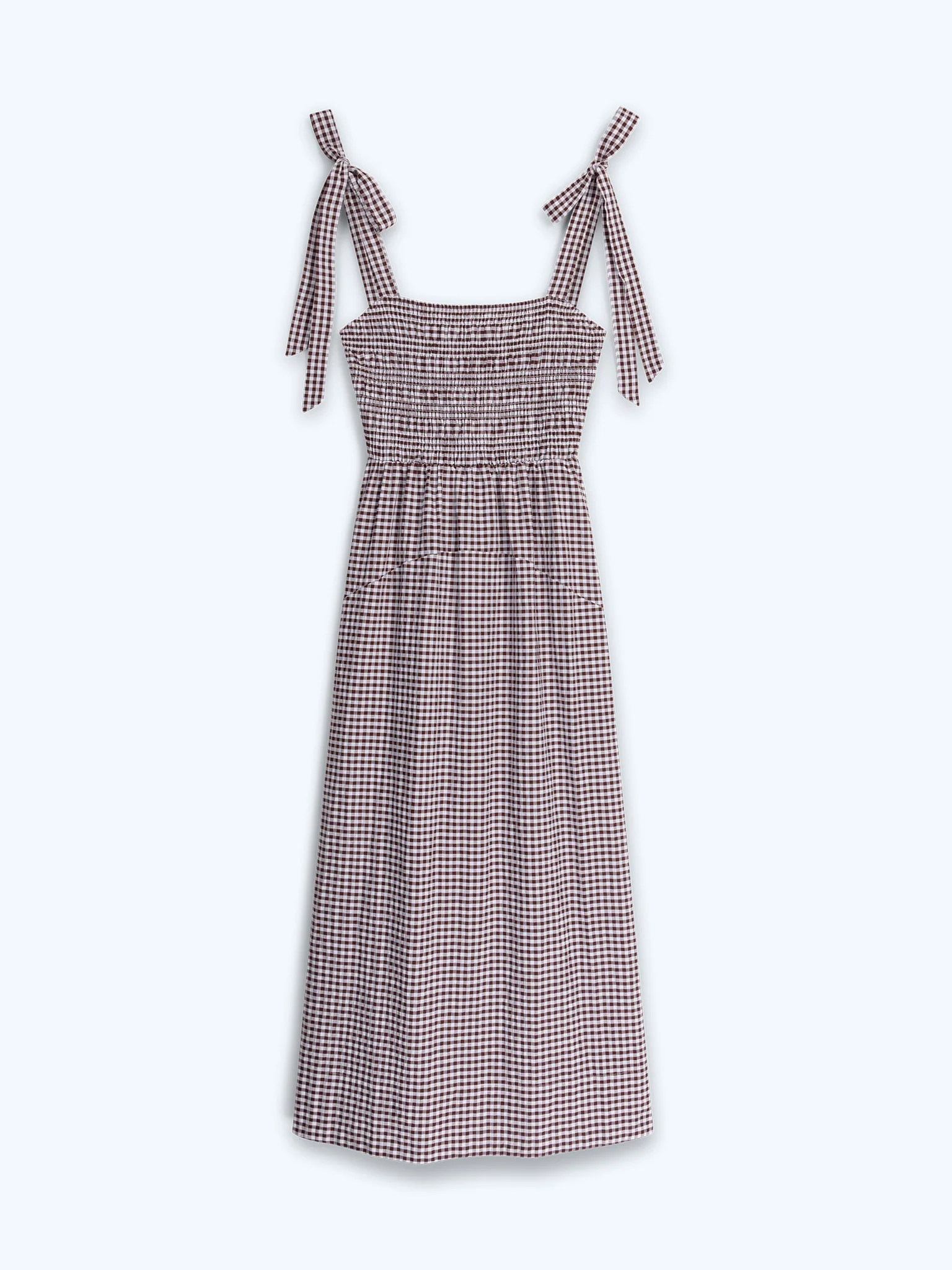 Dixie Dress in Chocolate and Cream Gingham - Image 6