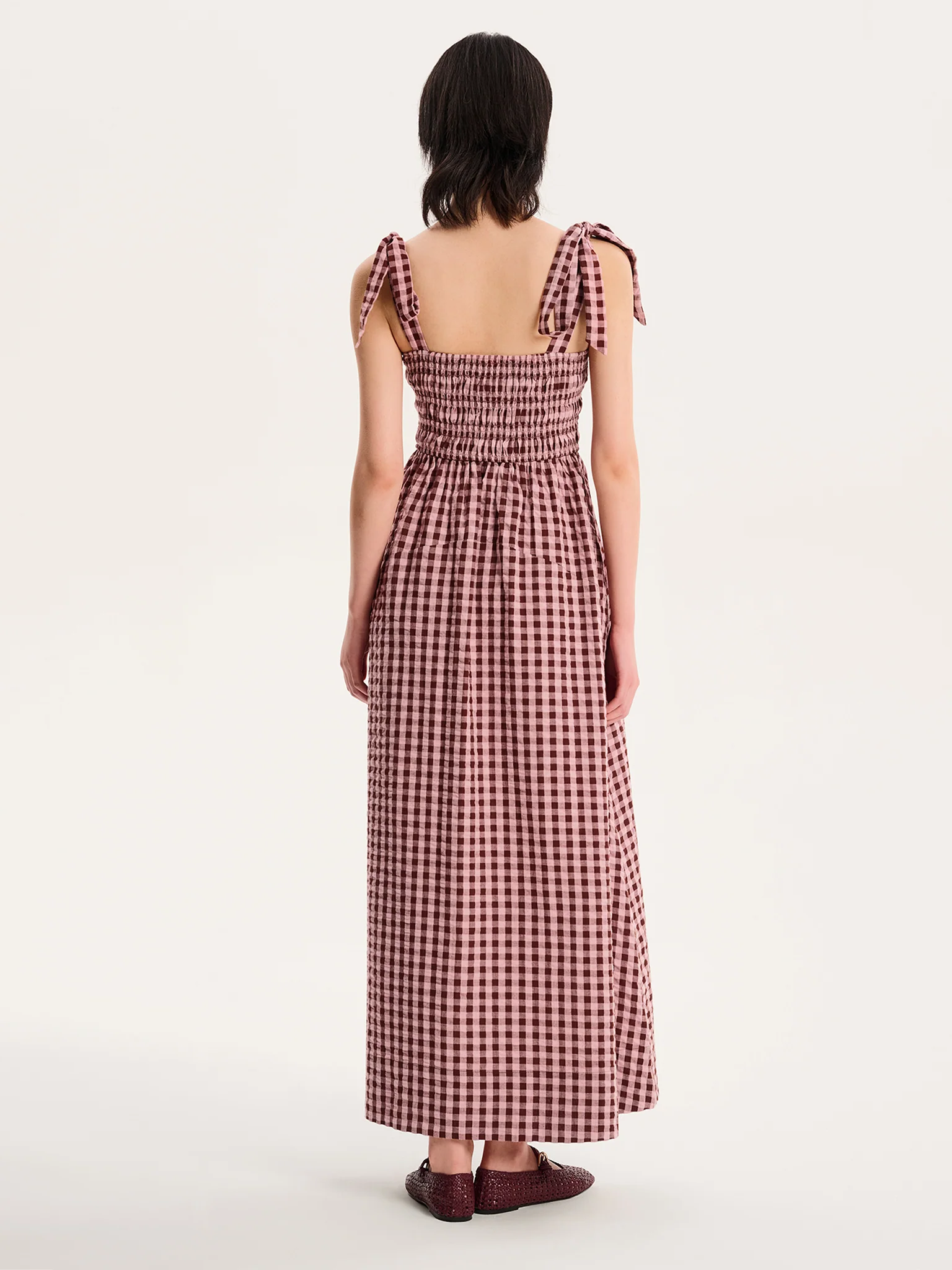 Dixie Gingham Dress in Pink - Image 4