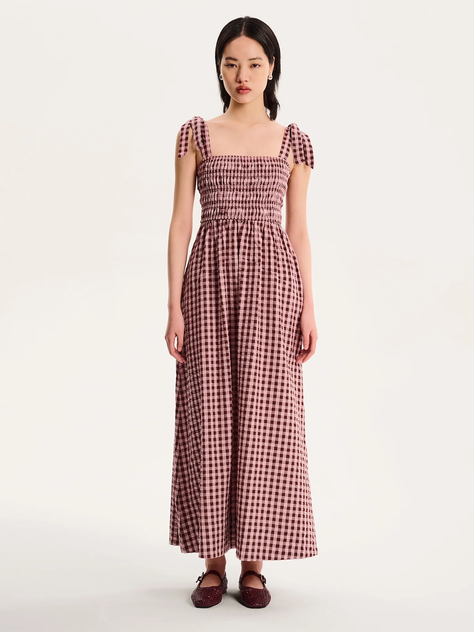 Dixie Gingham Dress in Pink - Image 5