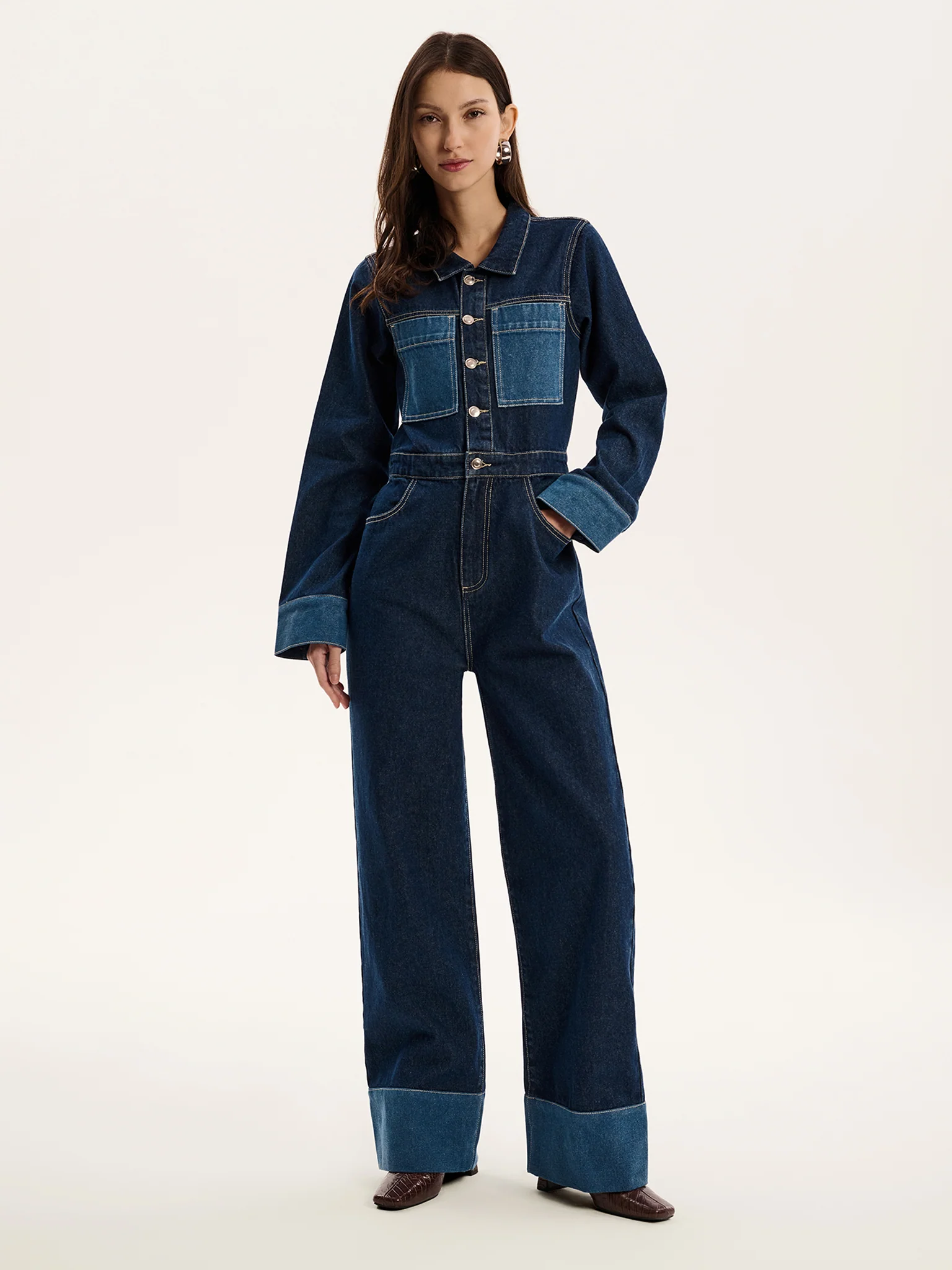 Diya Jumpsuit in Indigo - Image 3