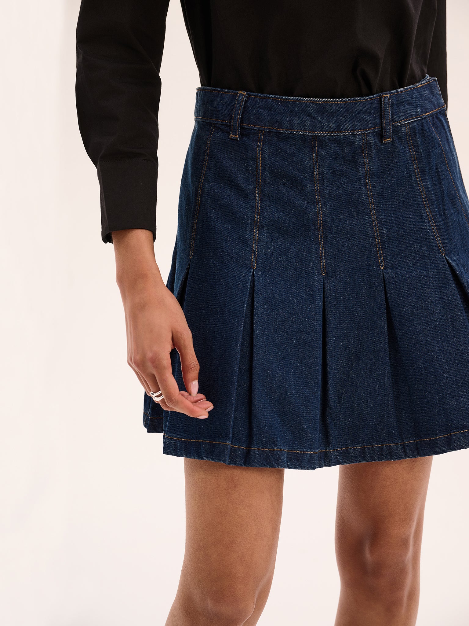Echo Denim Mini Skirt - Image 3