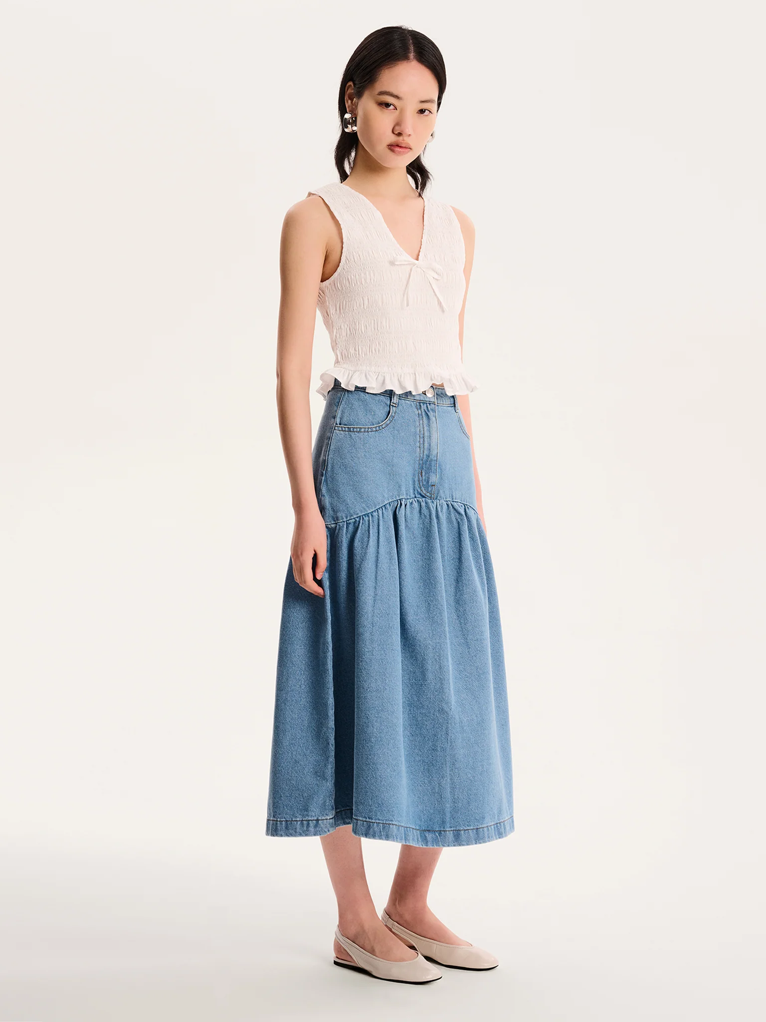 Ellie-May Skirt in Light Wash - Image 3