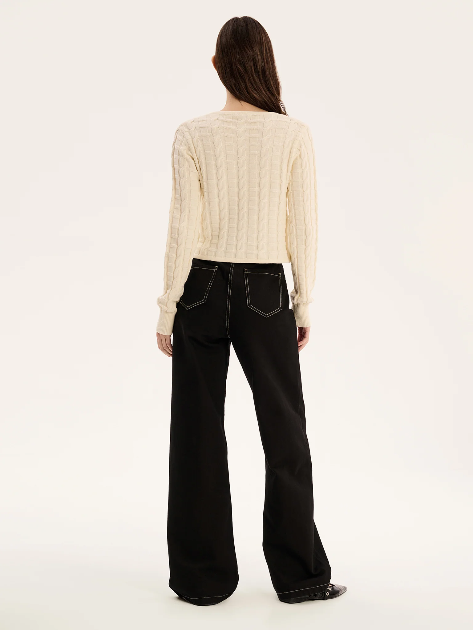Ellison Cardigan in Cream - Image 3