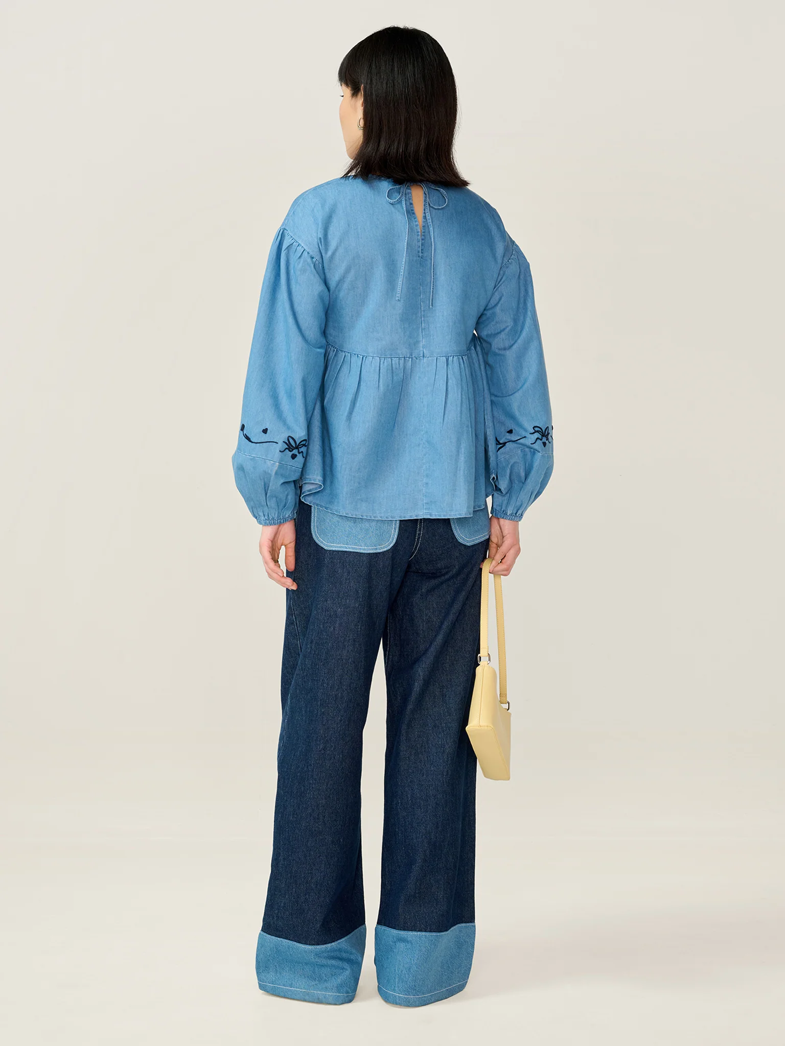Elma Blouse in Chambray - Image 7