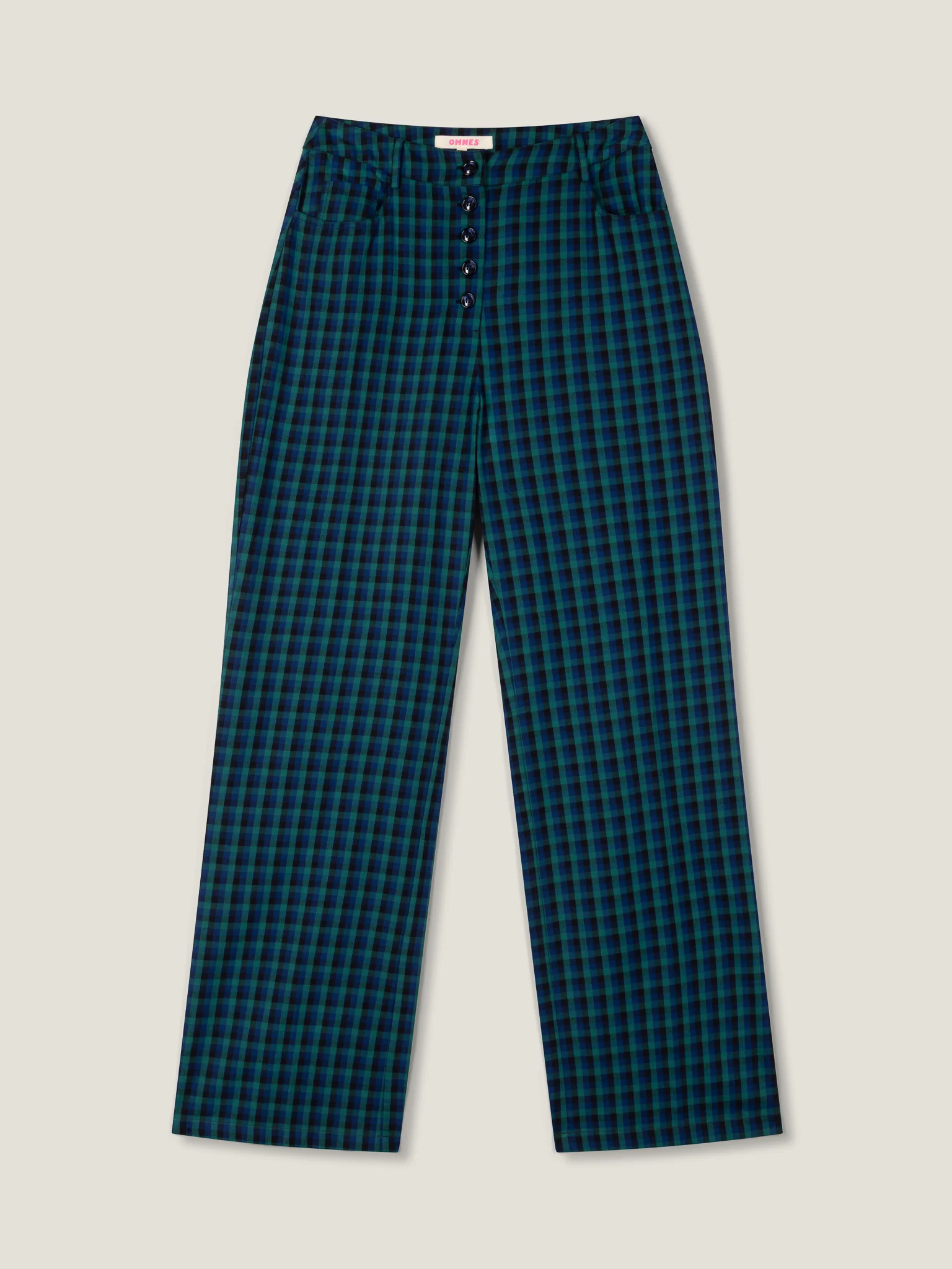 Elodie Trouser in Blue Check - Image 6