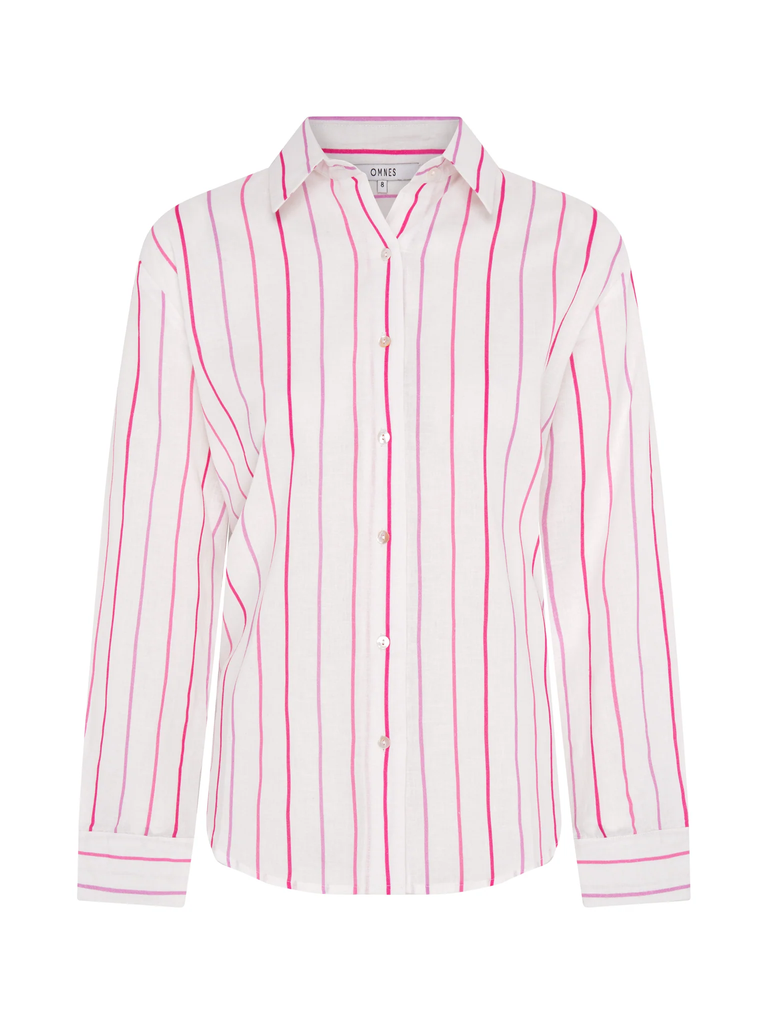Evie Linen Stripe Oversized Shirt - Image 5