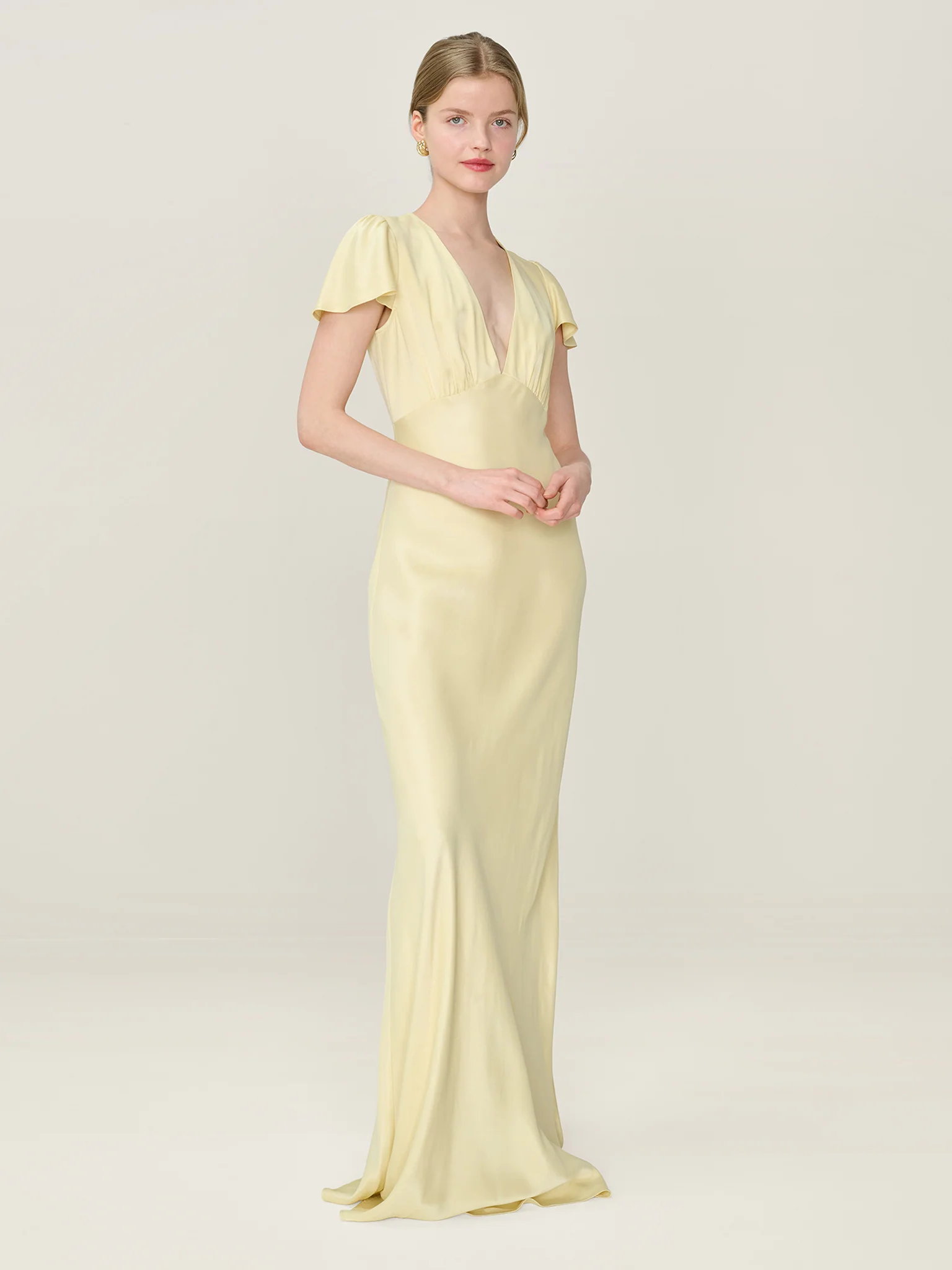 Fai Dress in Double Cream - Image 2