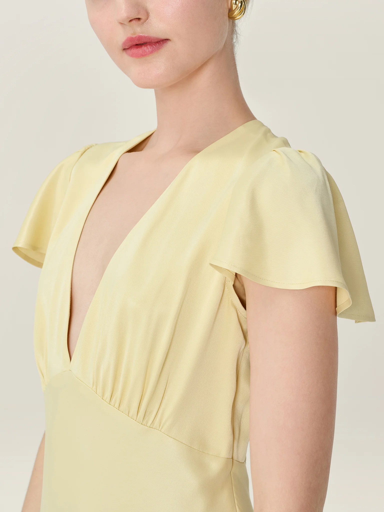 Fai Dress in Double Cream - Image 3