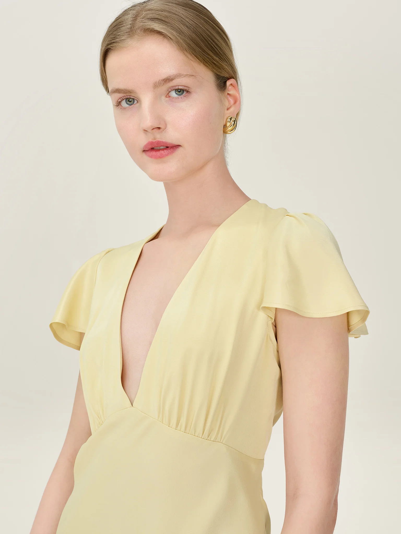 Fai Dress in Double Cream - Image 4