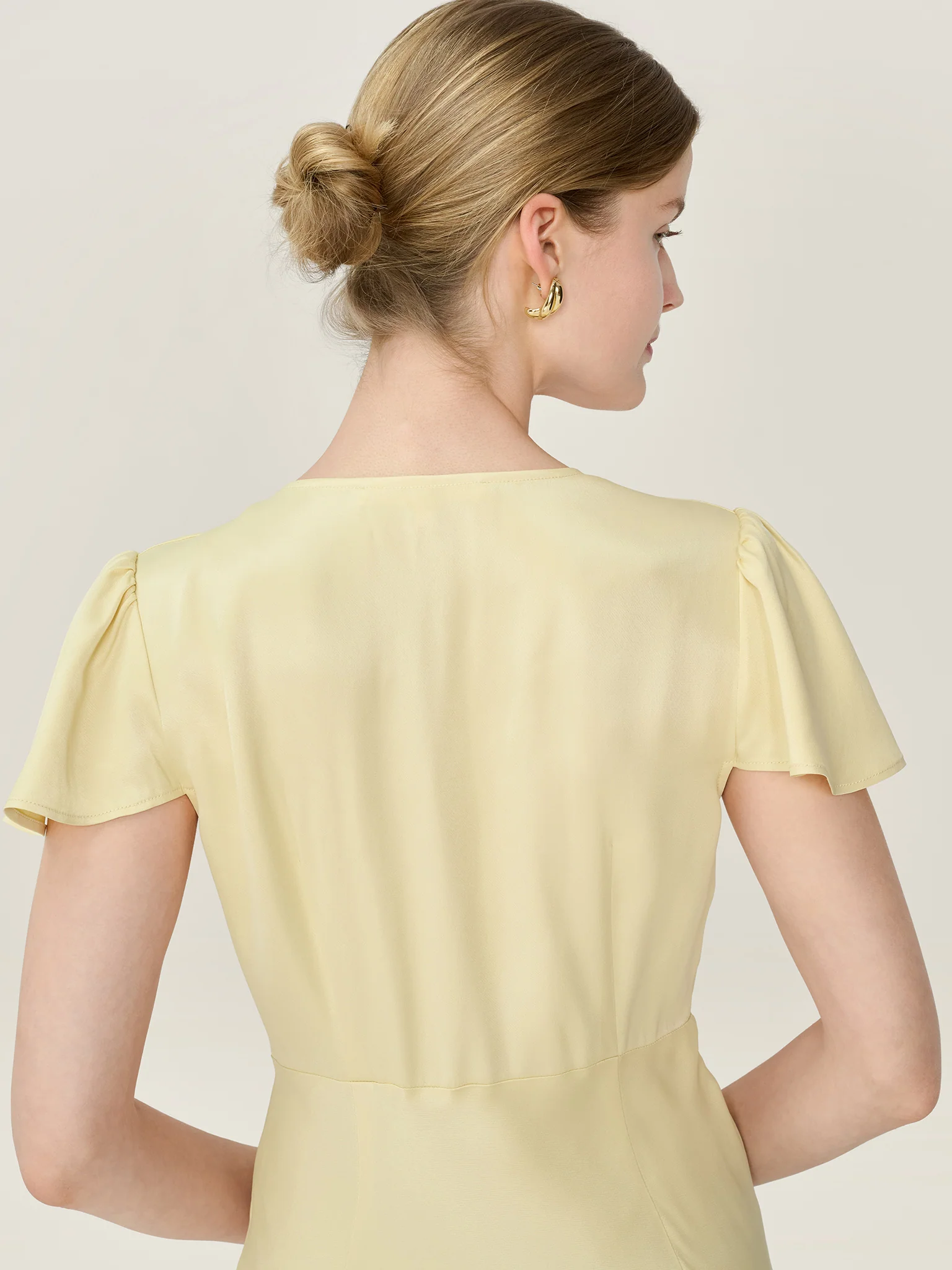 Fai Dress in Double Cream - Image 5
