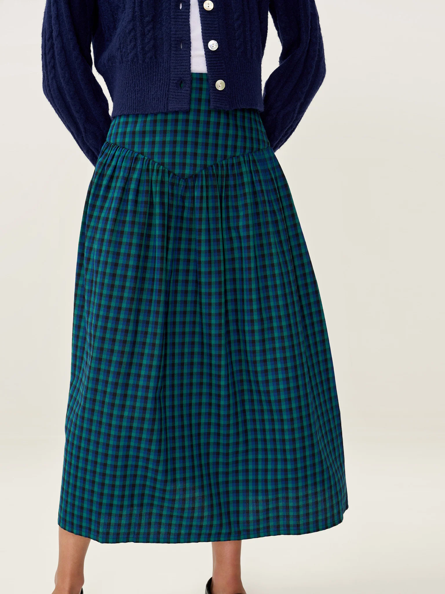Ferris Skirt in Blue and Green - Image 2