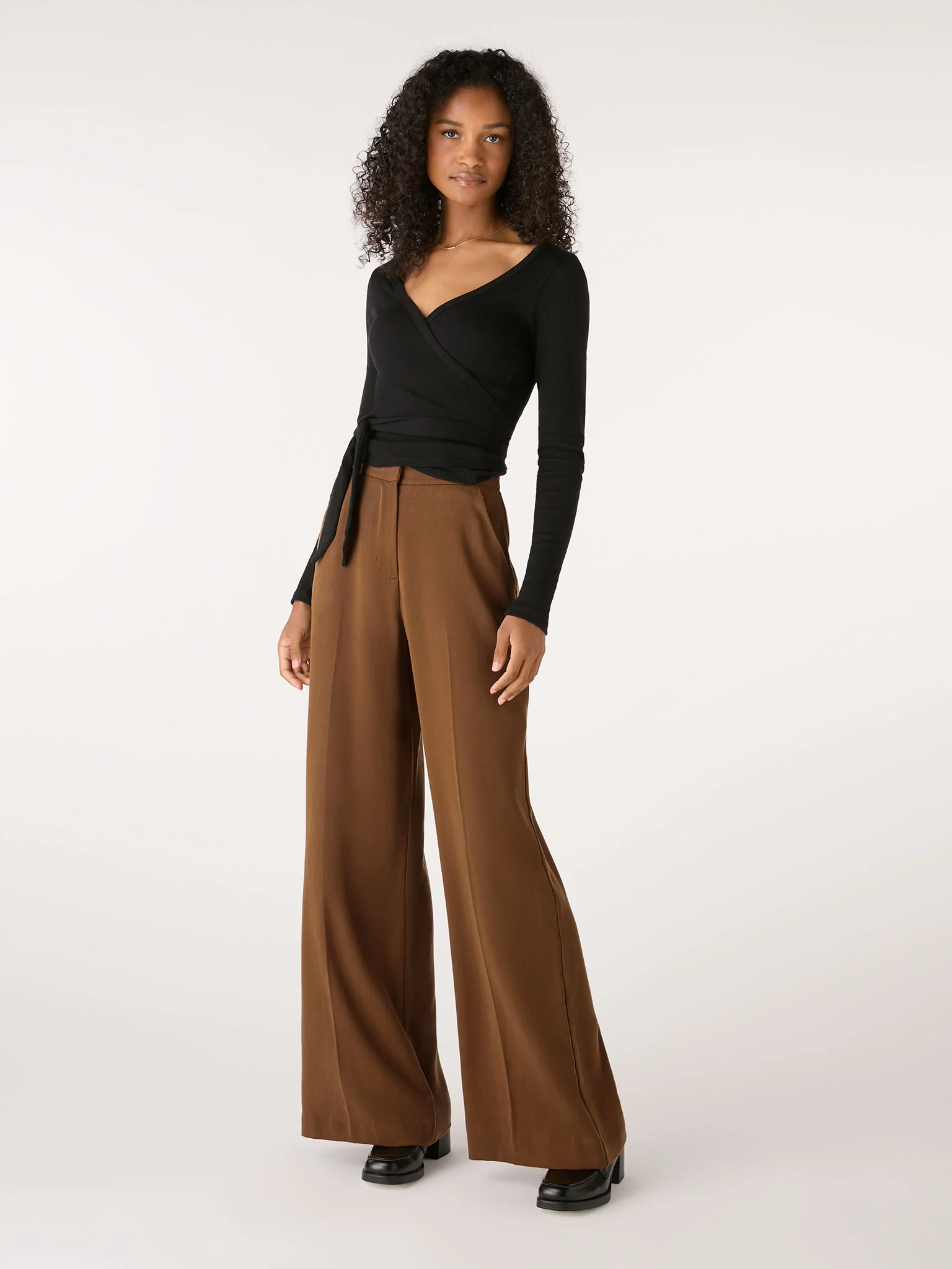 Fleet Flared Trouser in Tobacco - Image 2