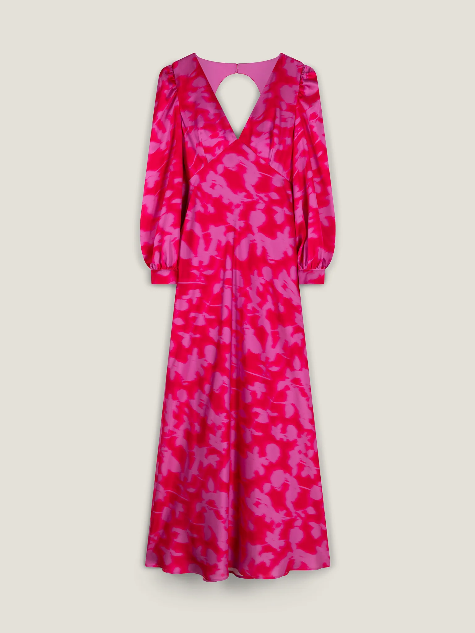 Francoise Dress in Magenta Blurred Floral - Image 6