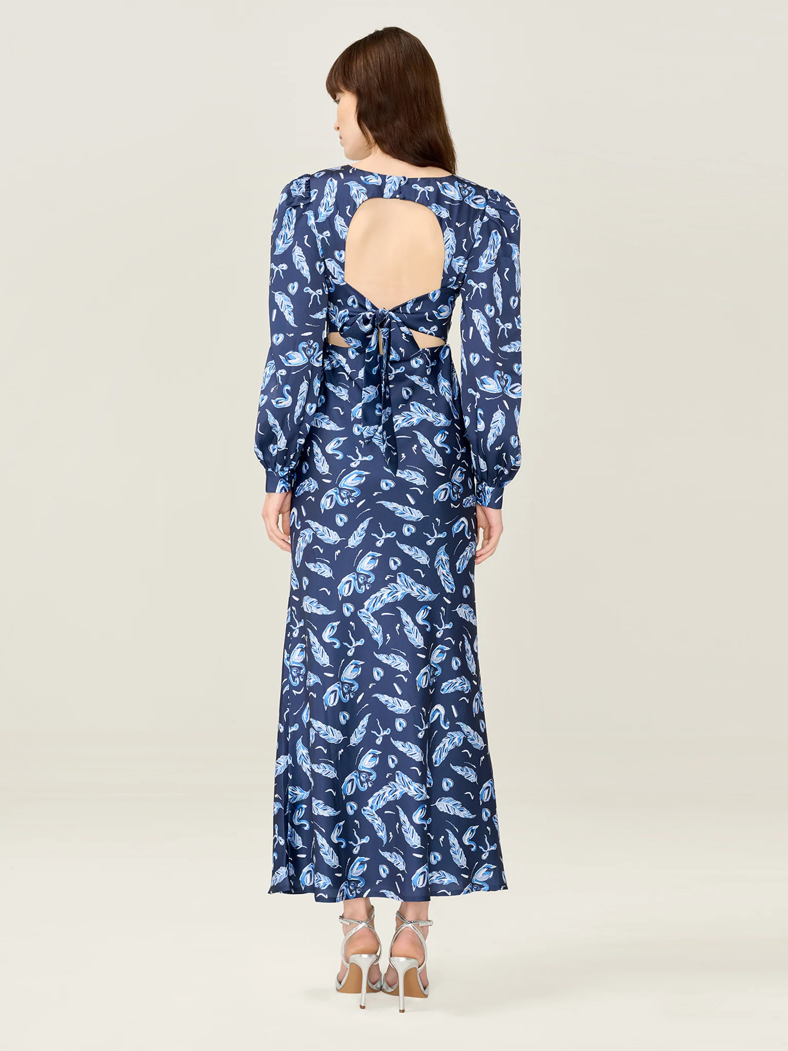 Francoise Dress in Swan Print - Image 2