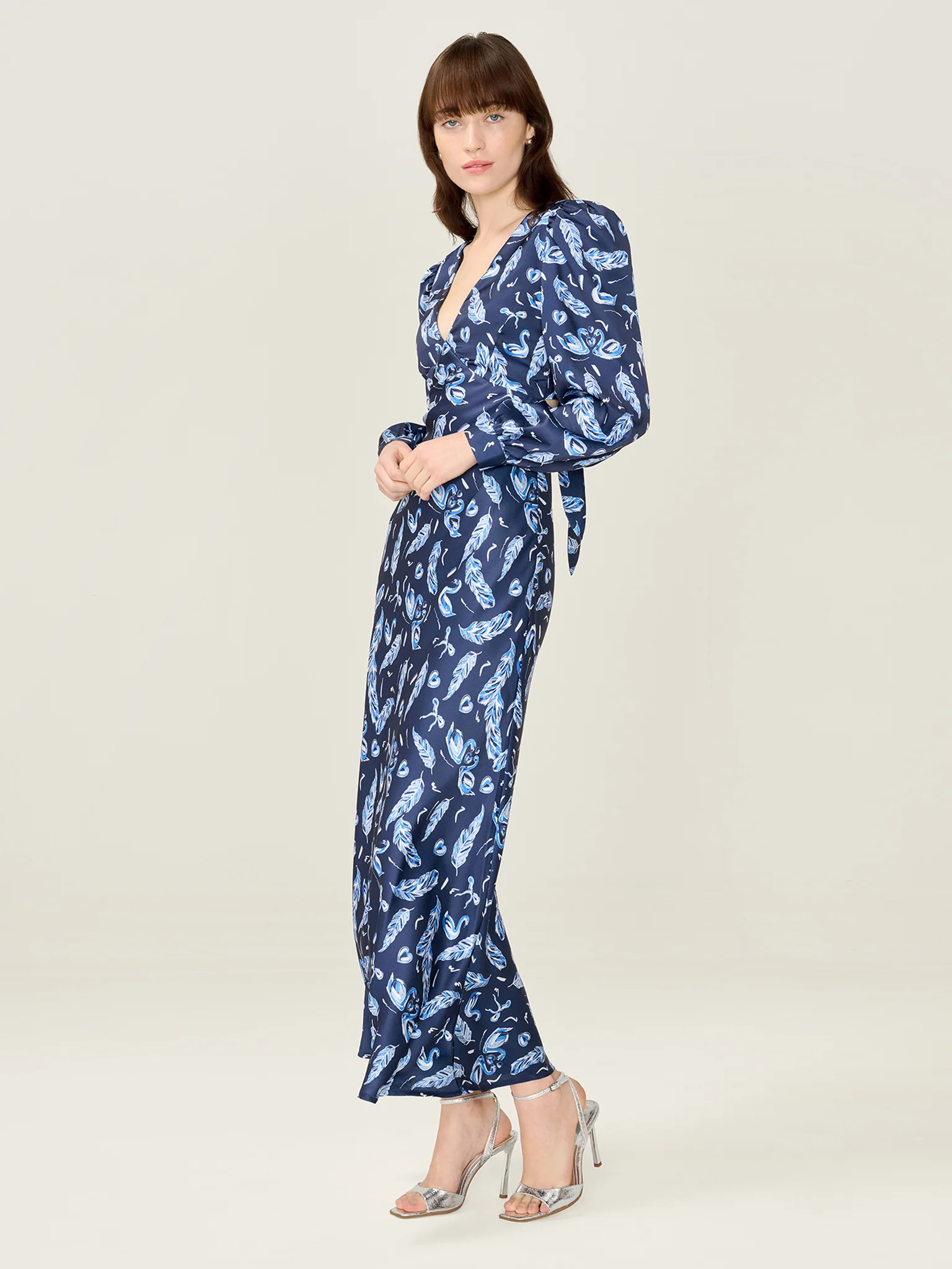 Francoise Dress in Swan Print - Image 5