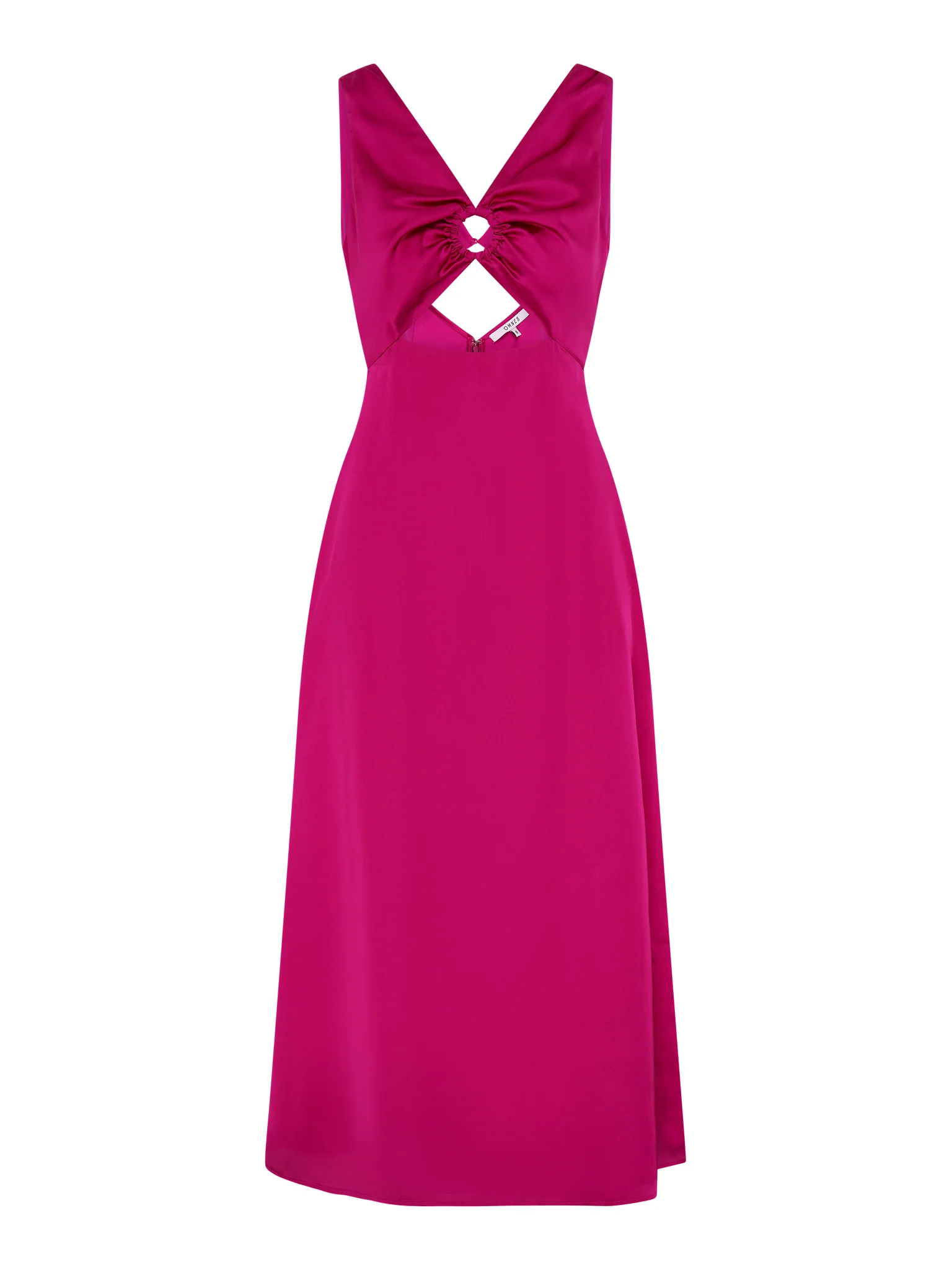 Fredrika Ring Detail Dress in Magenta - Image 5