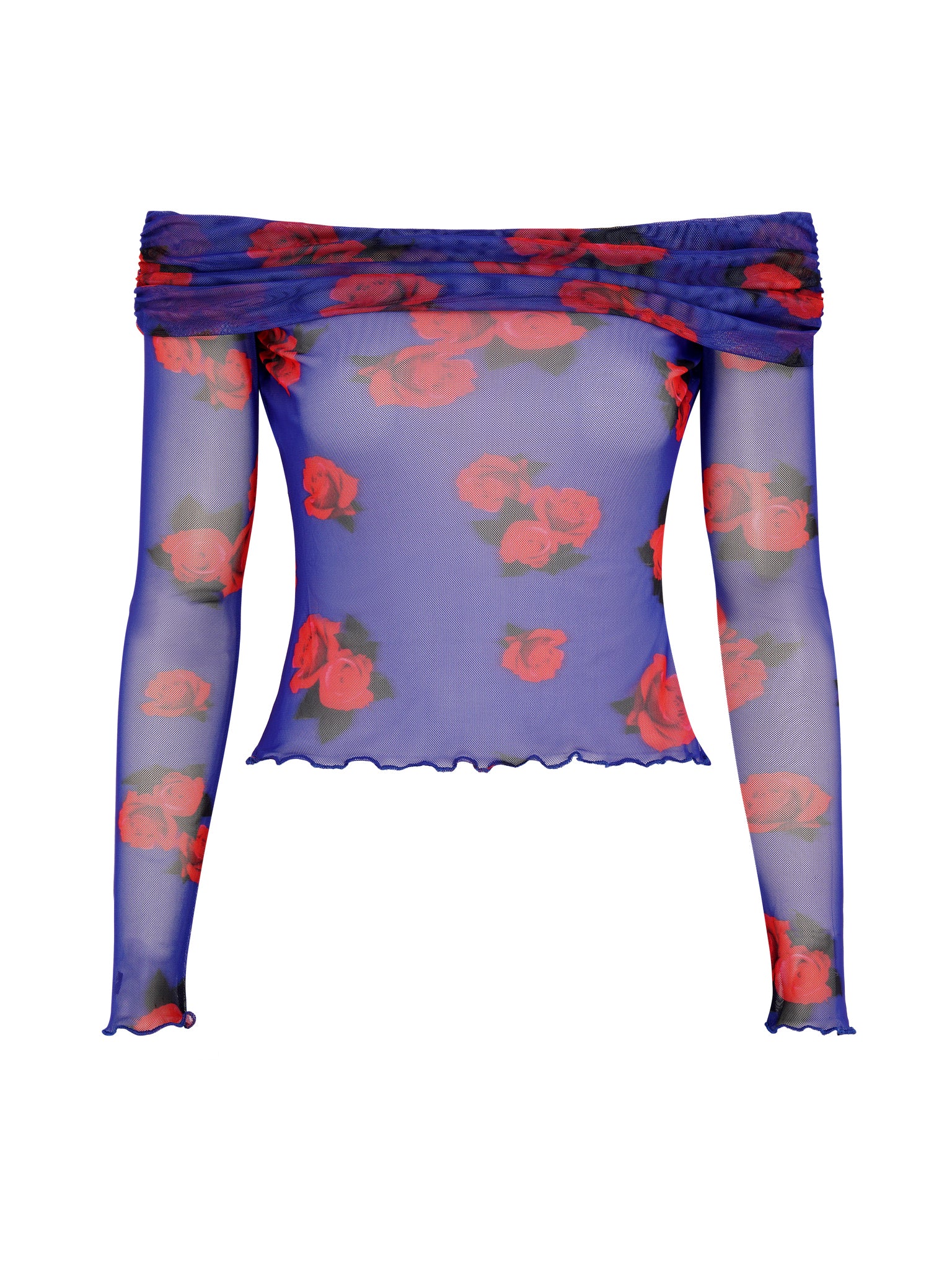 Freya Rose Print Top in Multi - Image 5
