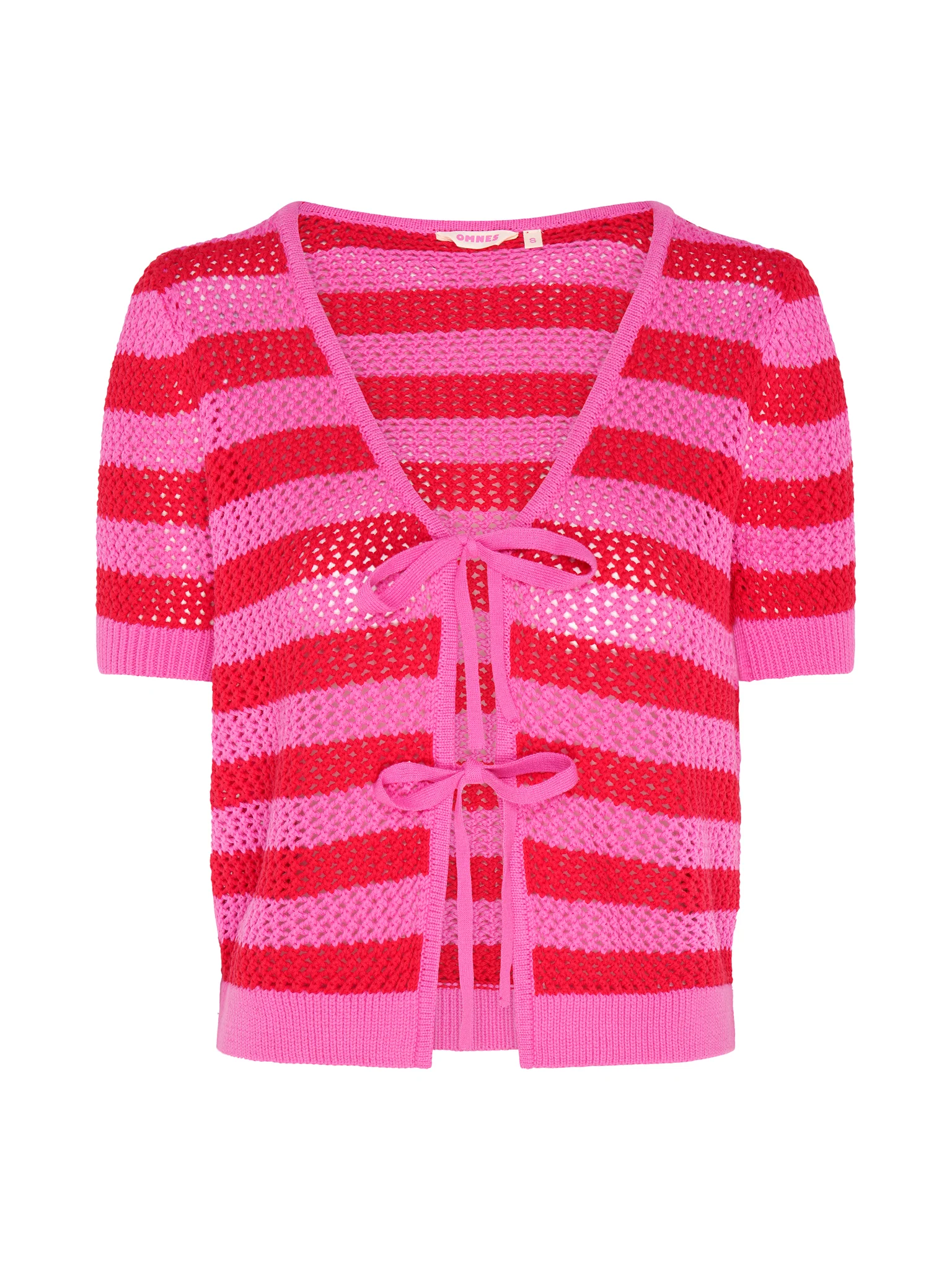 Harper Stripe Knit Top in Pink/Red - Image 5